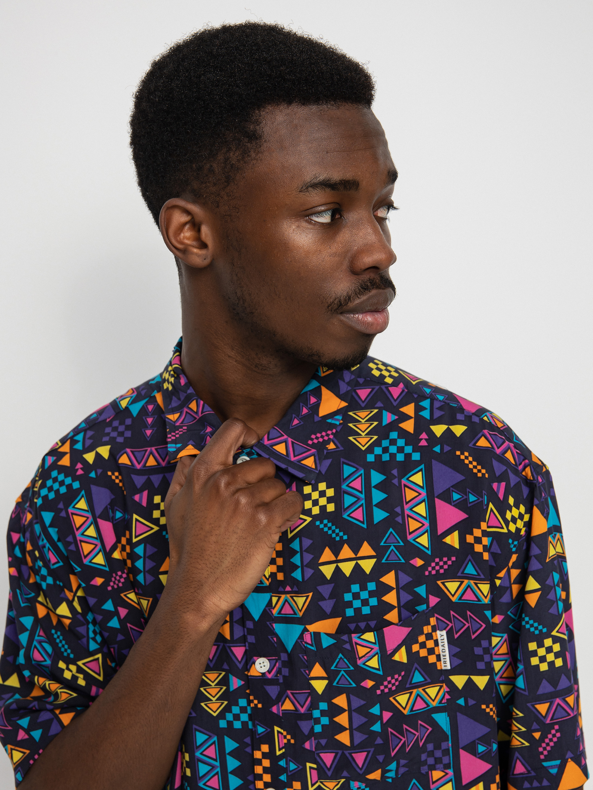 Koszula Iriedaily Resort Ssl (navy purple)