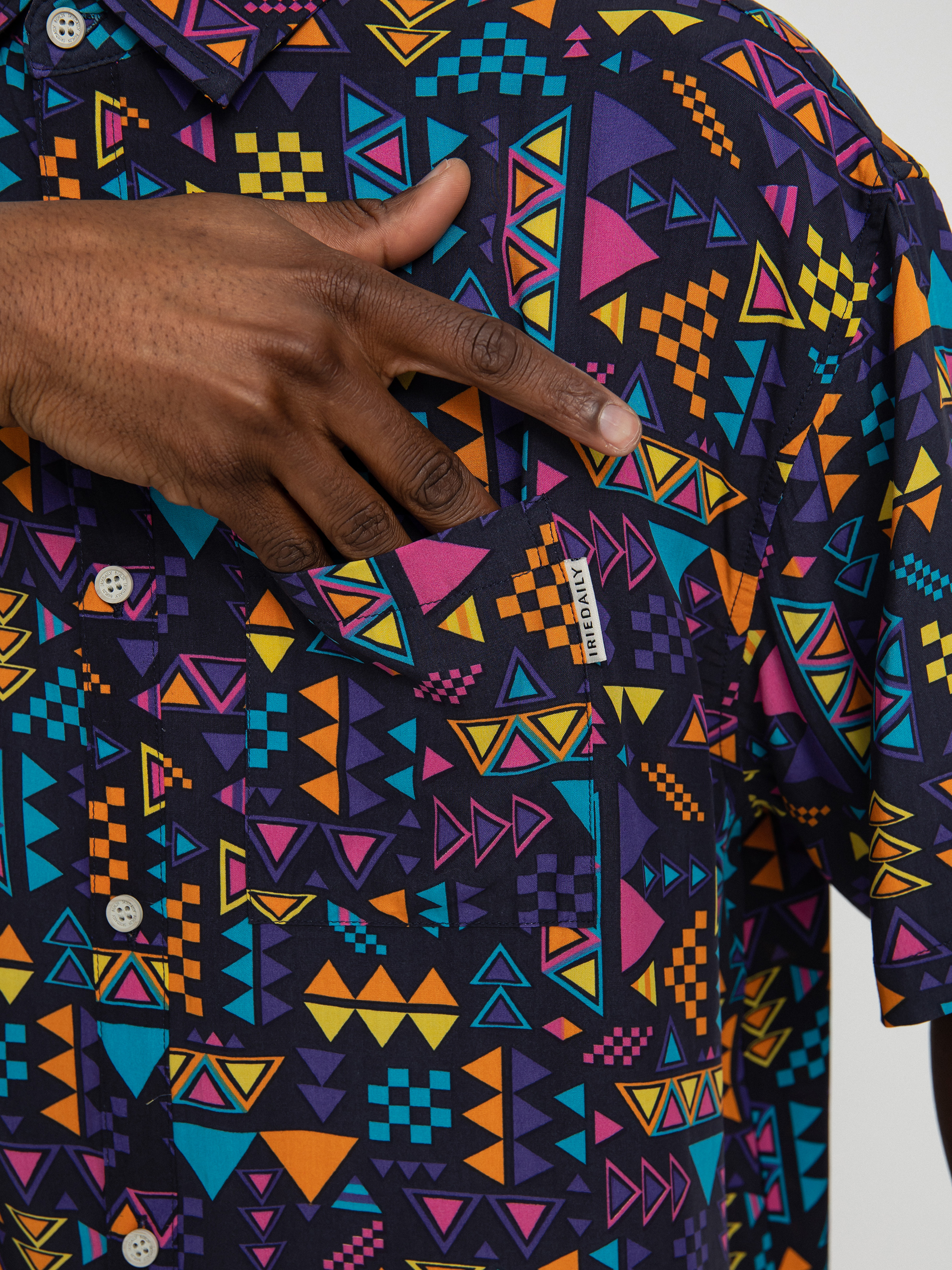 Koszula Iriedaily Resort Ssl (navy purple)