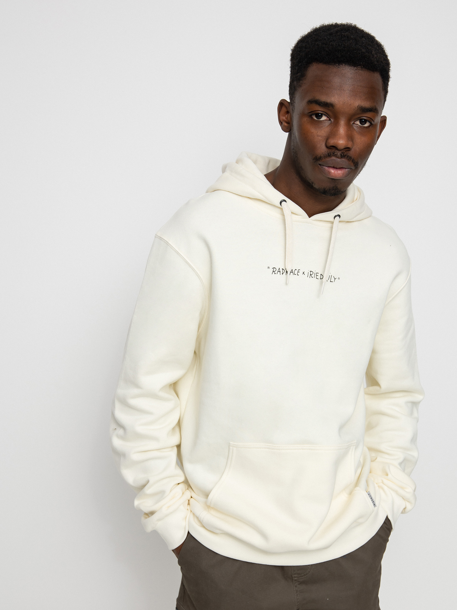 Bluza z kapturem Iriedaily Smile Eq HD (offwhite)
