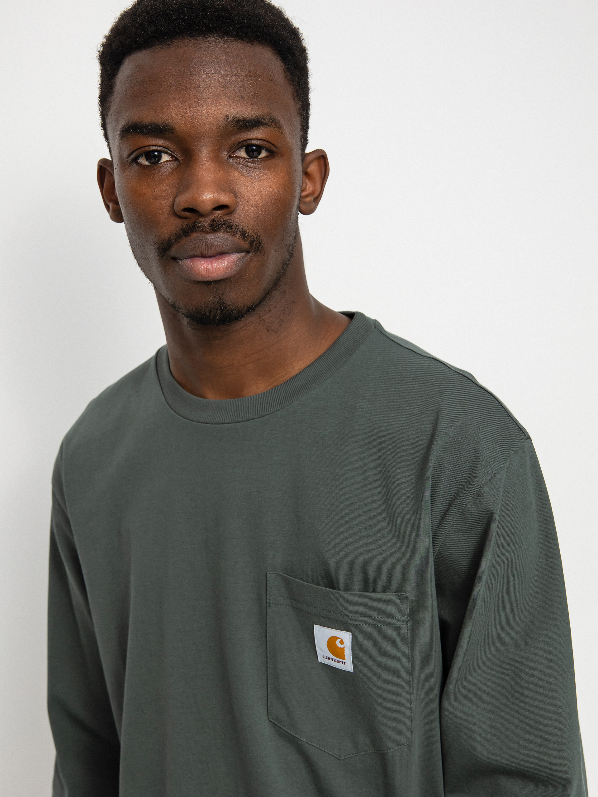 Longsleeve Carhartt WIP Pocket (hemlock green)