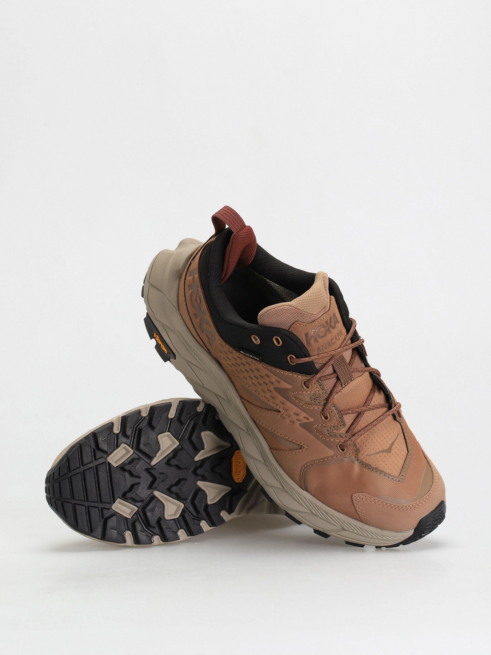 Buty Hoka One One Anacapa Low GTX - brązowy (tigers eye/black)