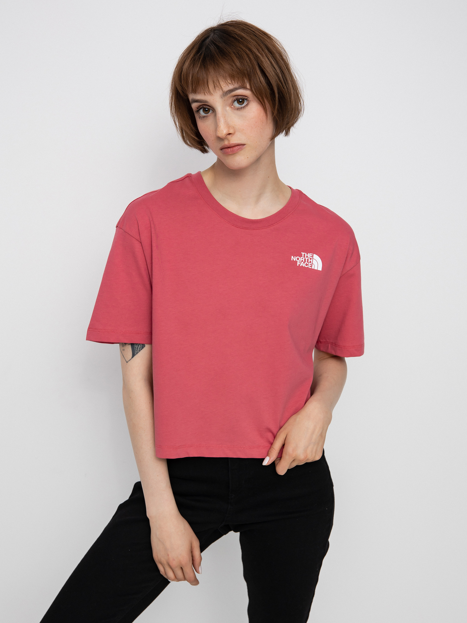 T-shirt The North Face Cropped Simple Dome Wmn (slate rose)