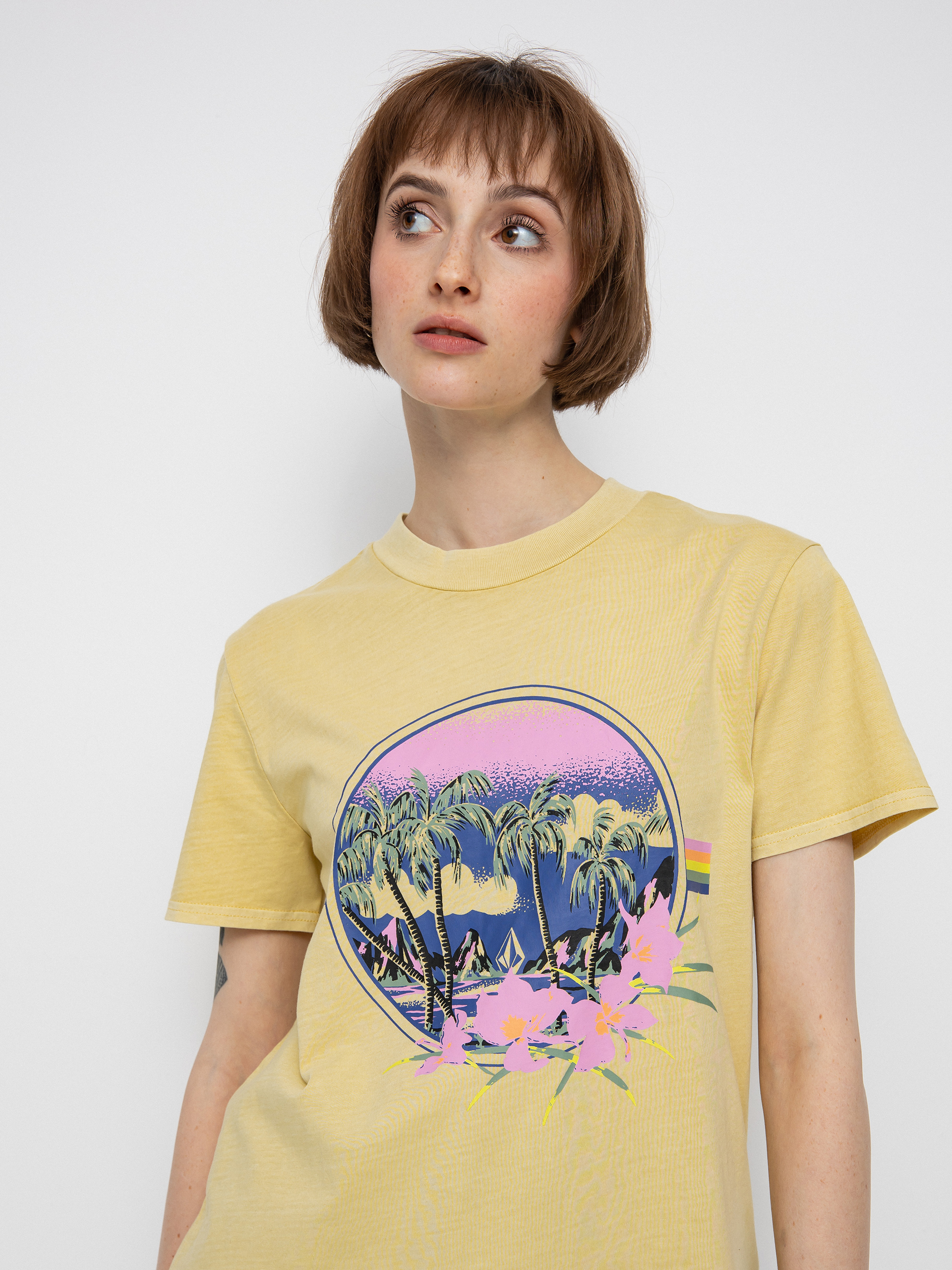 T-shirt Volcom Lock It Up Wmn (wheat)