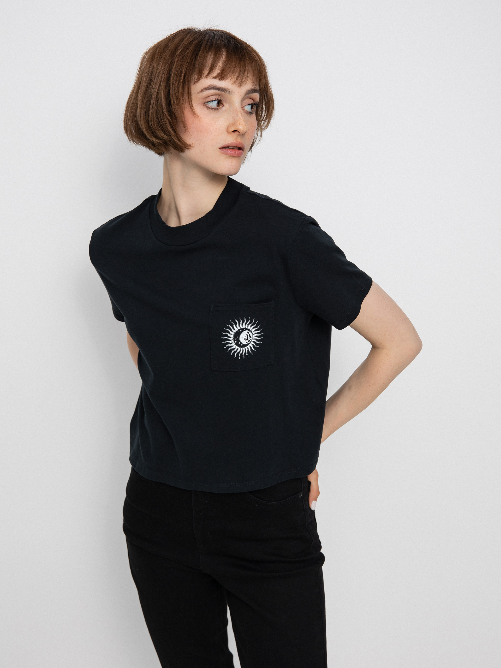 T-shirt Volcom Pocket Dial Wmn (black)