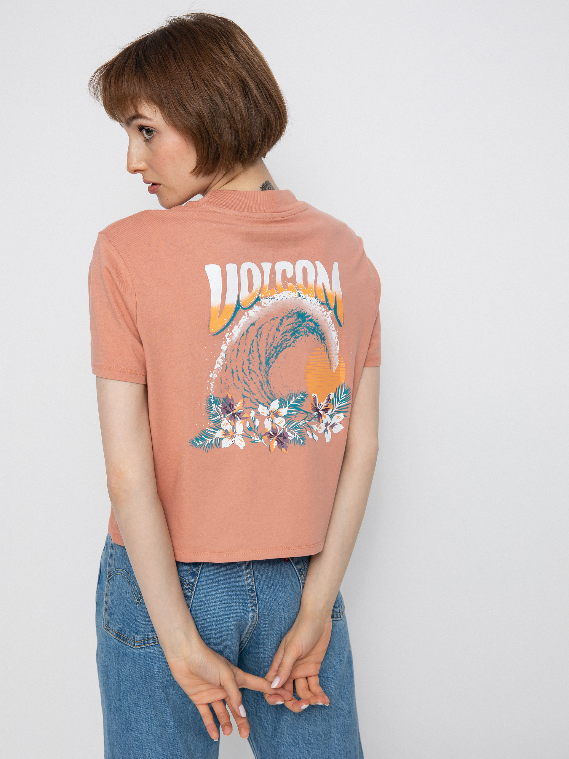 T-shirt Volcom Pocket Dial Wmn (light mauve)