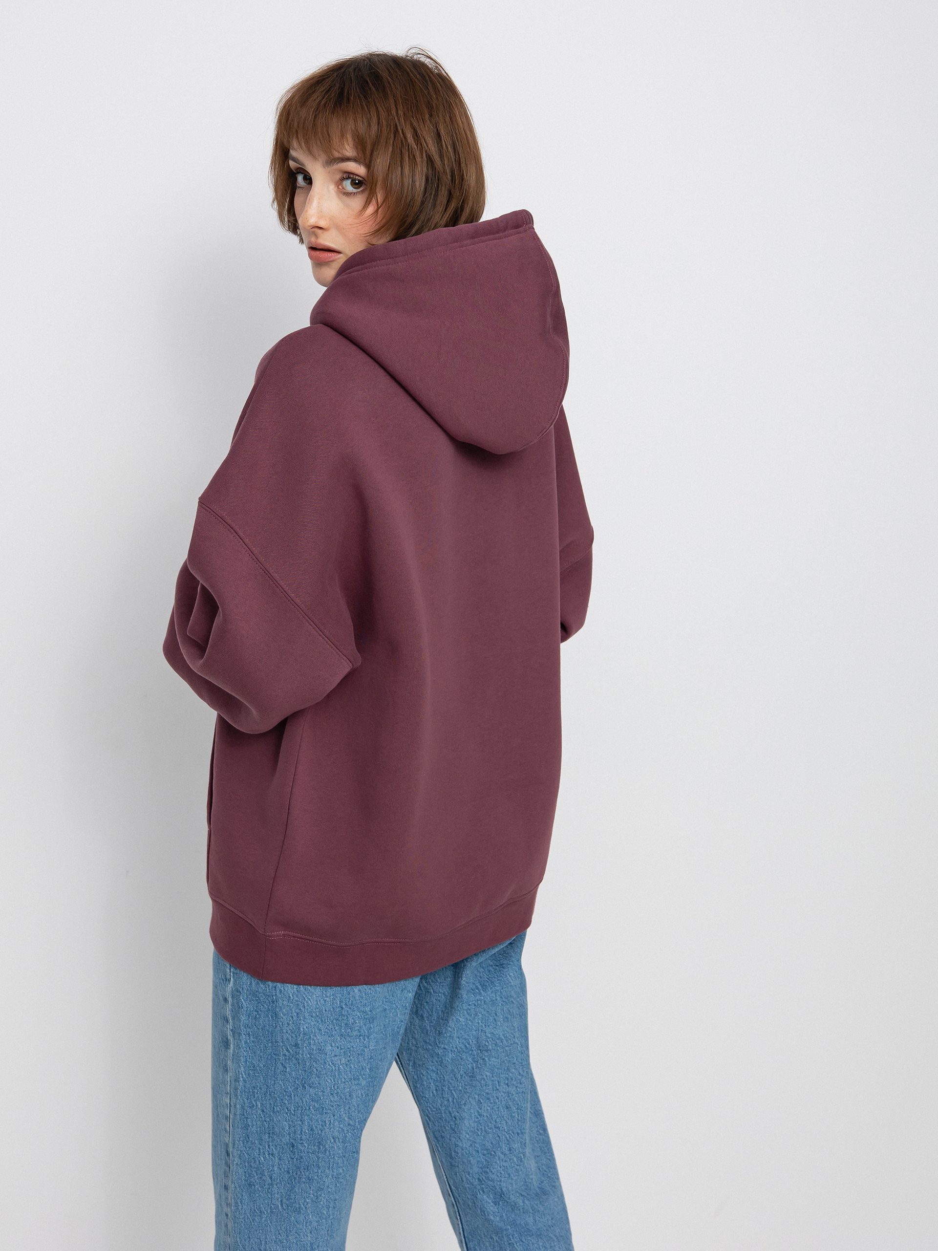 Bluza z kapturem Volcom Stone Heart II HD Wmn (eggplant)