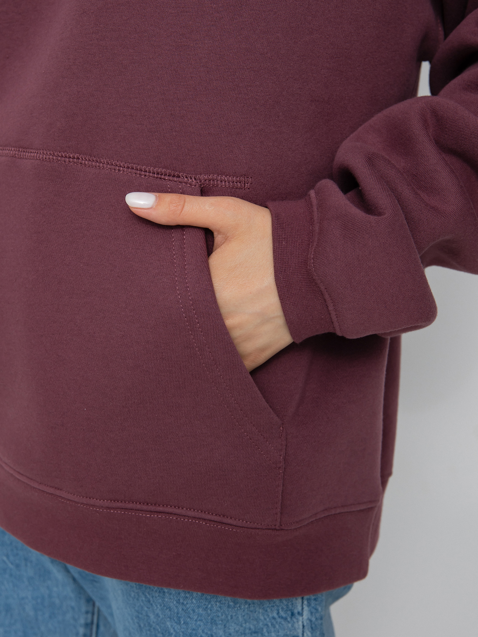 Bluza z kapturem Volcom Stone Heart II HD Wmn (eggplant)