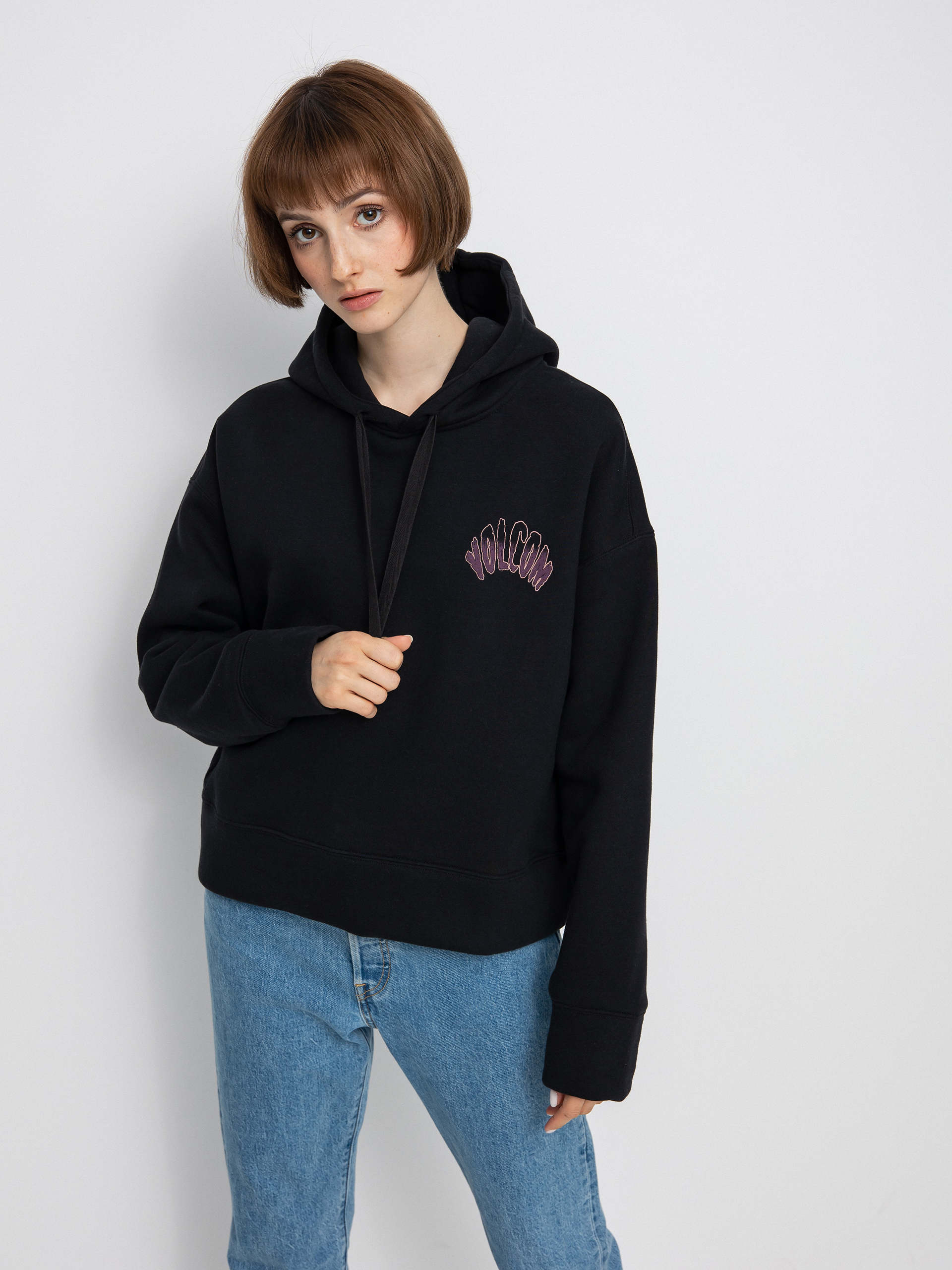 Bluza z kapturem Volcom Voltrip HD Wmn (black)