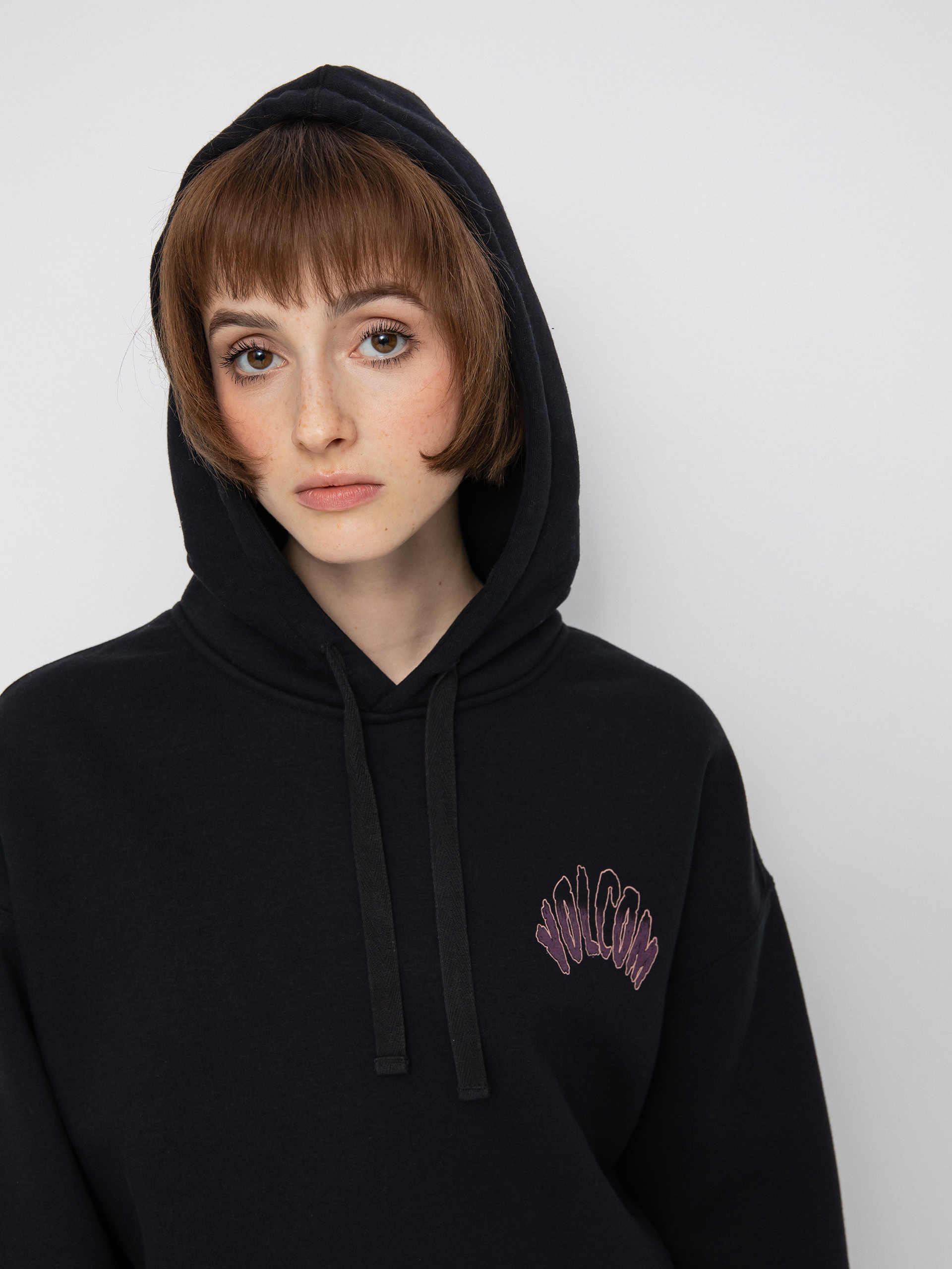 Bluza z kapturem Volcom Voltrip HD Wmn (black)