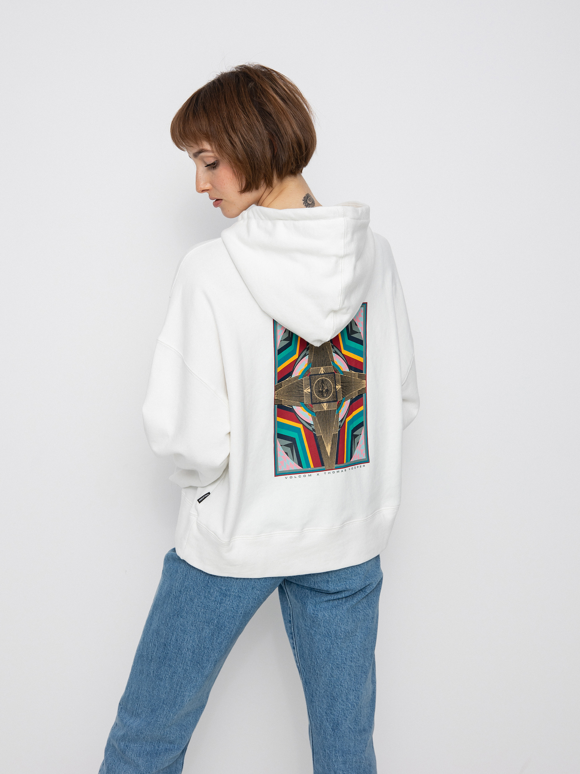 Bluza z kapturem Volcom Thomas Hooper HD Wmn (star white)