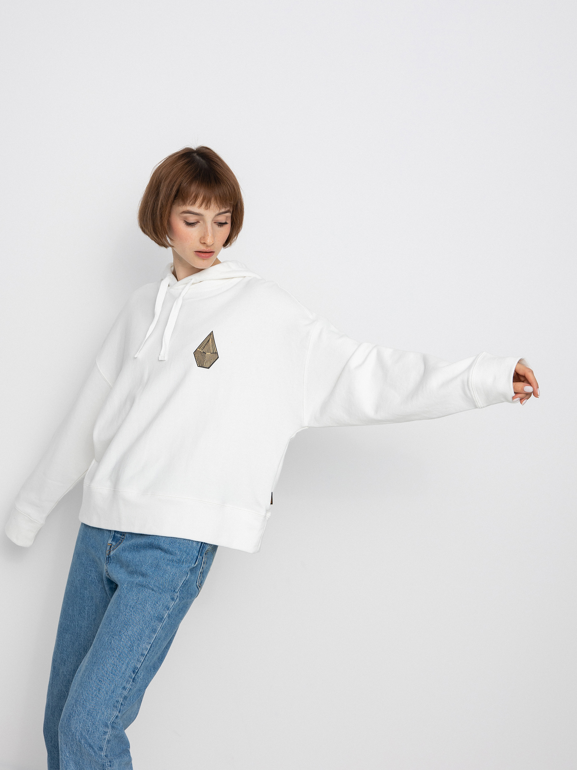 Bluza z kapturem Volcom Thomas Hooper HD Wmn (star white)