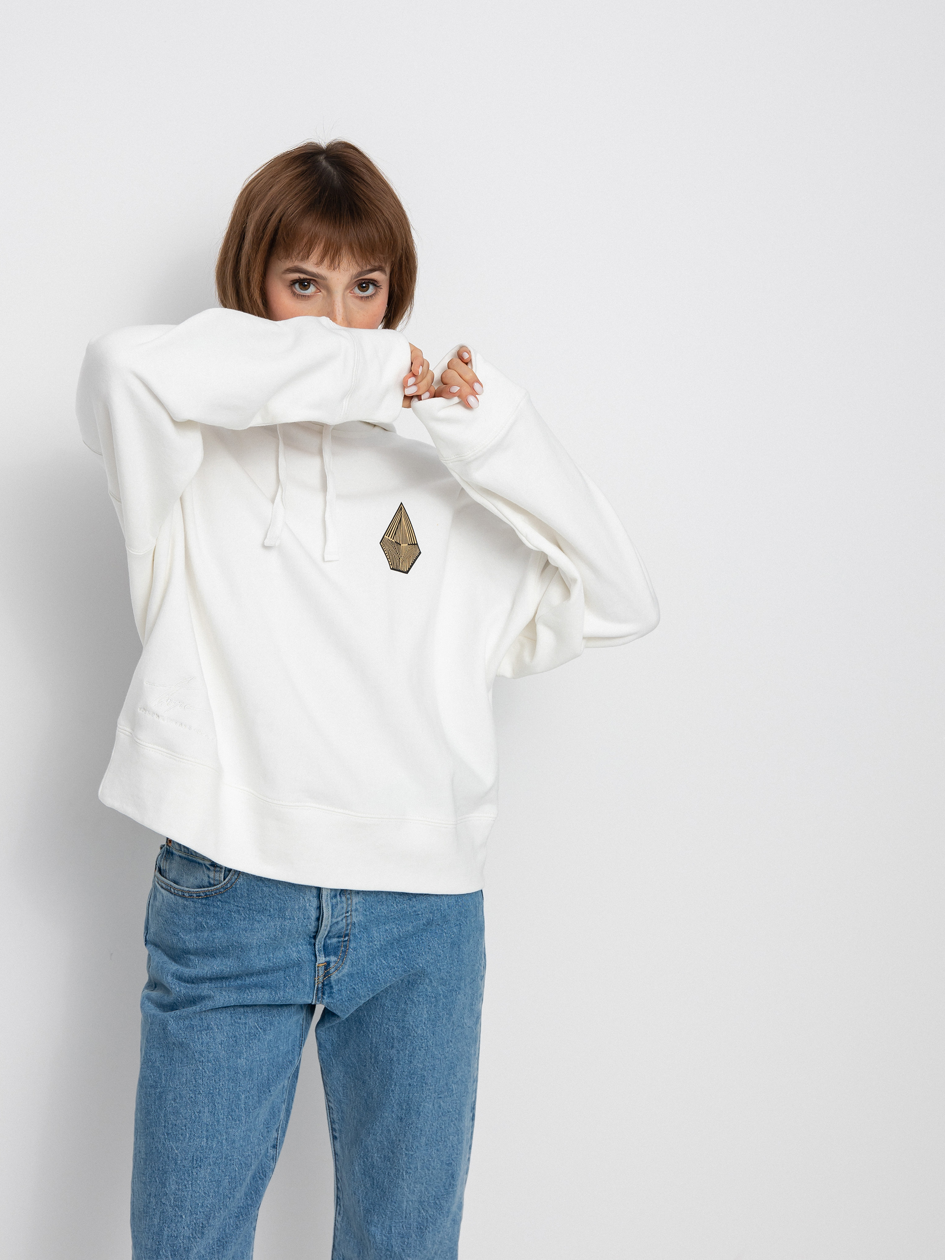 Bluza z kapturem Volcom Thomas Hooper HD Wmn (star white)