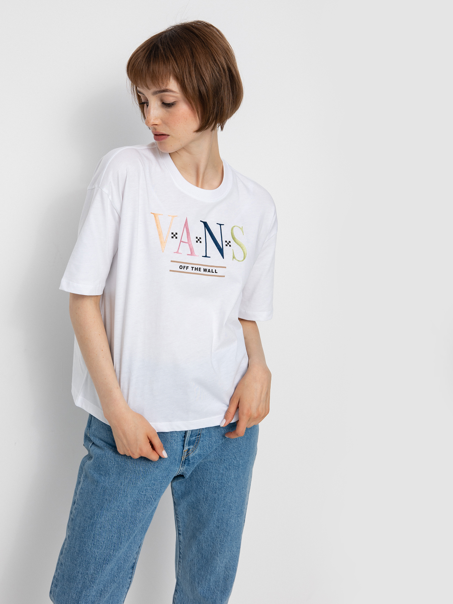 T-shirt Vans Burn Slow Wmn (white)