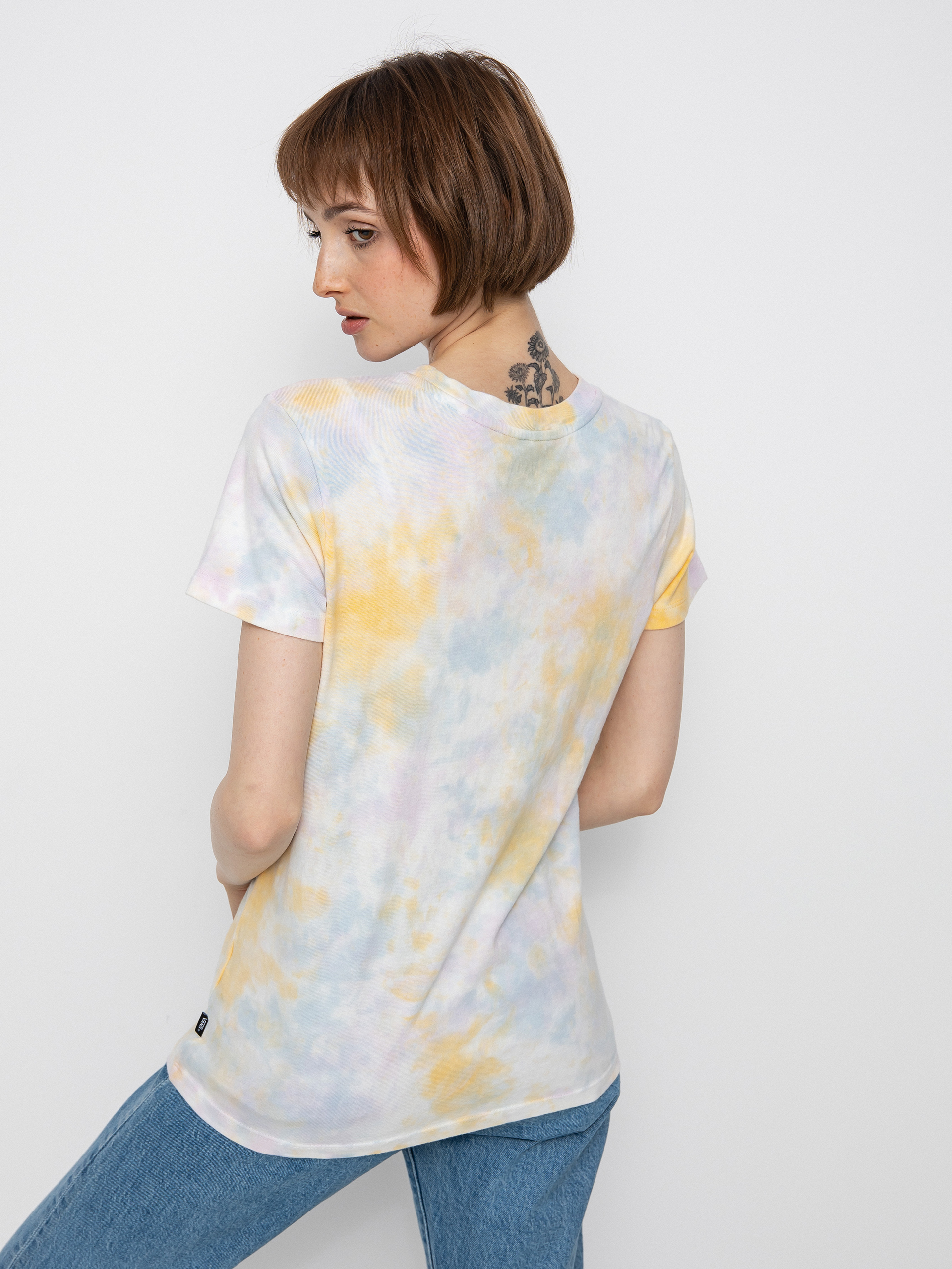 T-shirt Vans Logo Wash Wmn (cradle pink tie dye)
