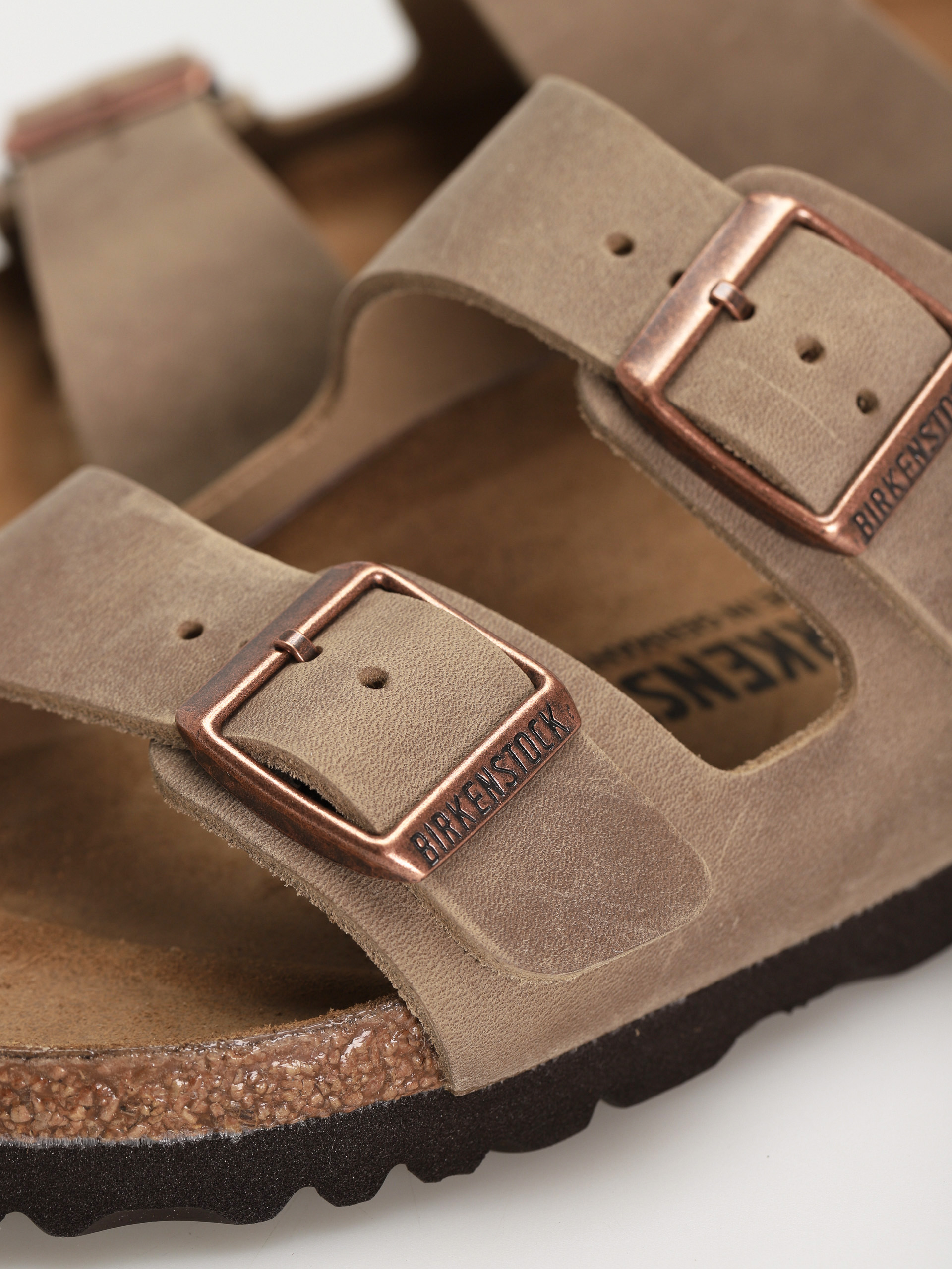 Klapki Birkenstock Arizona Narrow Wmn (tabacco brown waxy leather)