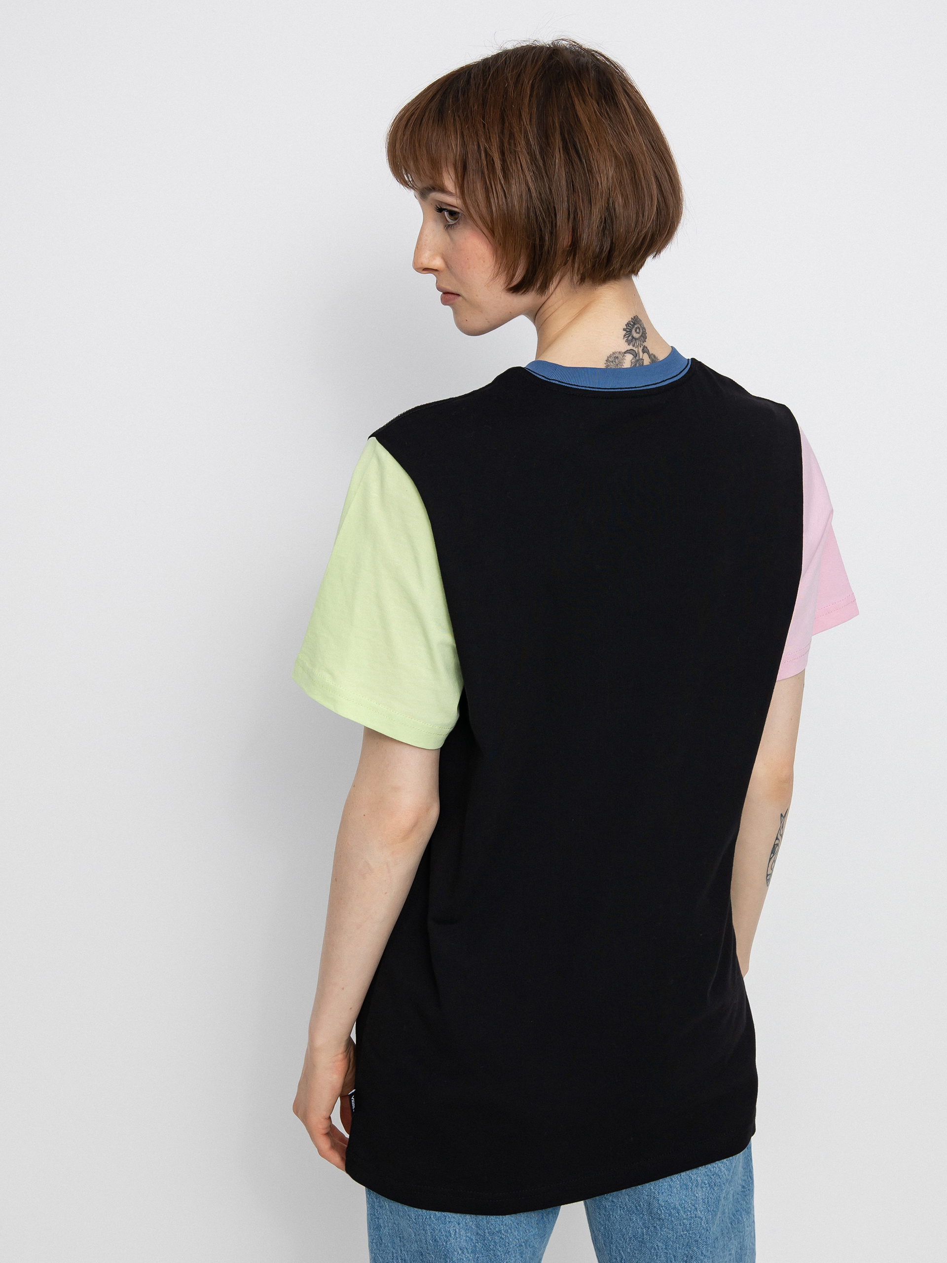T-shirt Vans Left Chest Colorblock Em Wmn (black/multi)