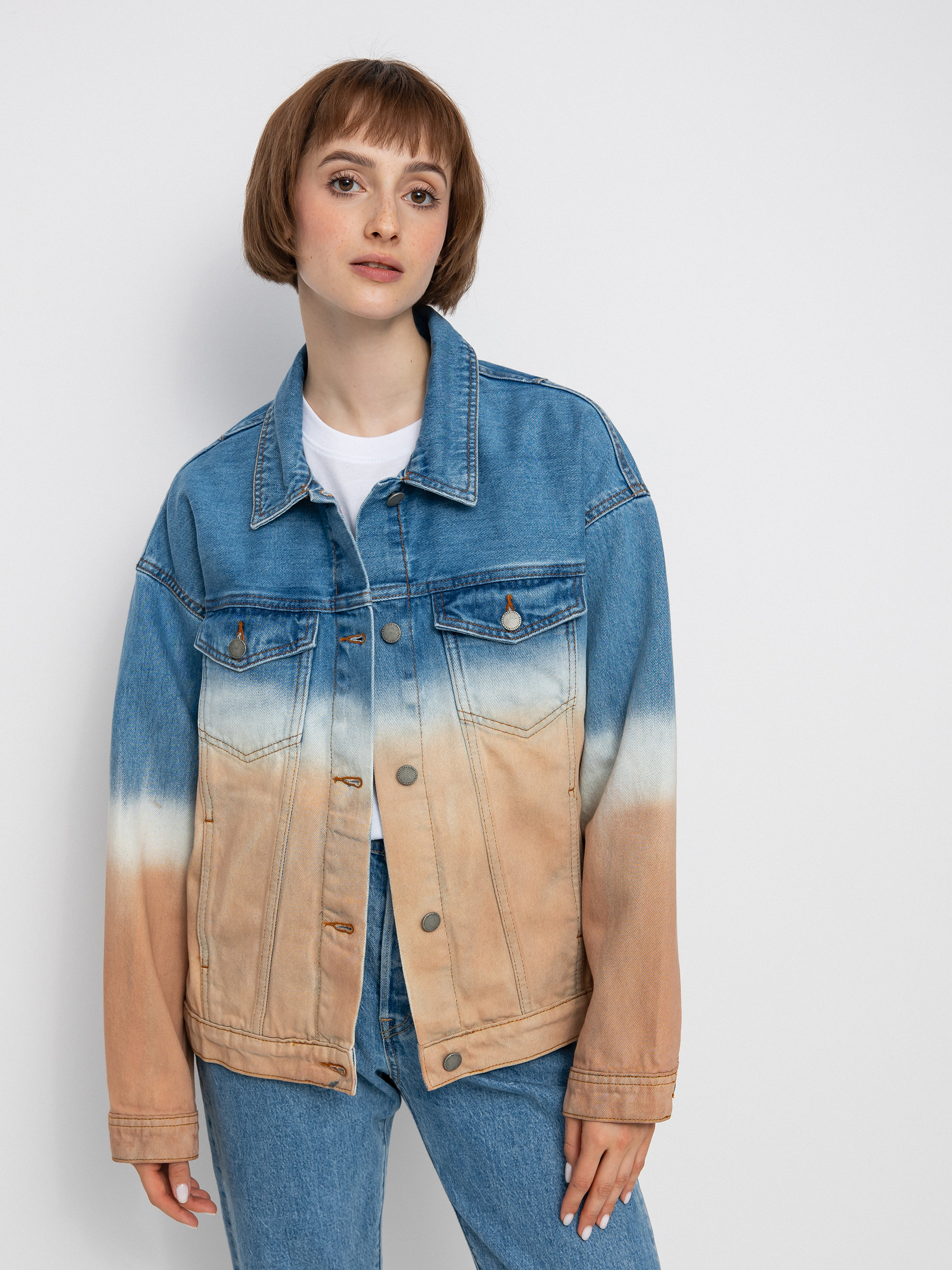 Яке Roxy Sun Dipped Wmn (cool blue toast denim degreade)