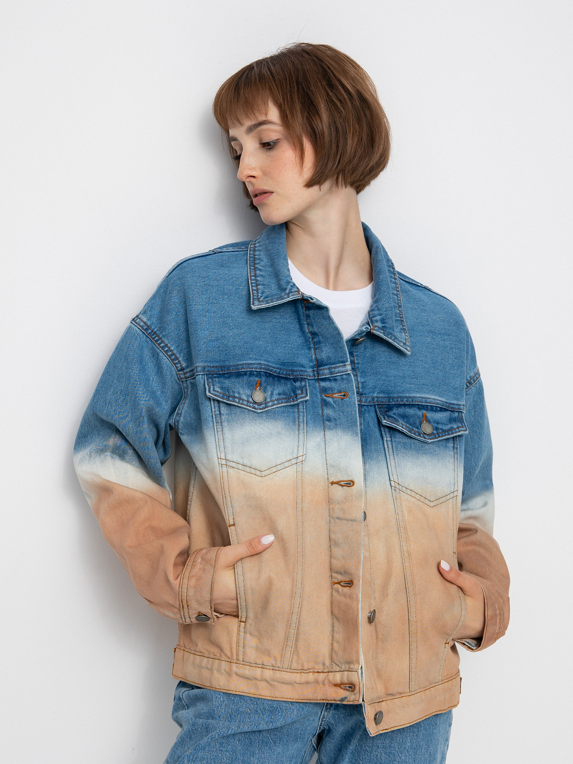 Kurtka Roxy Sun Dipped Wmn (cool blue toast denim degreade)