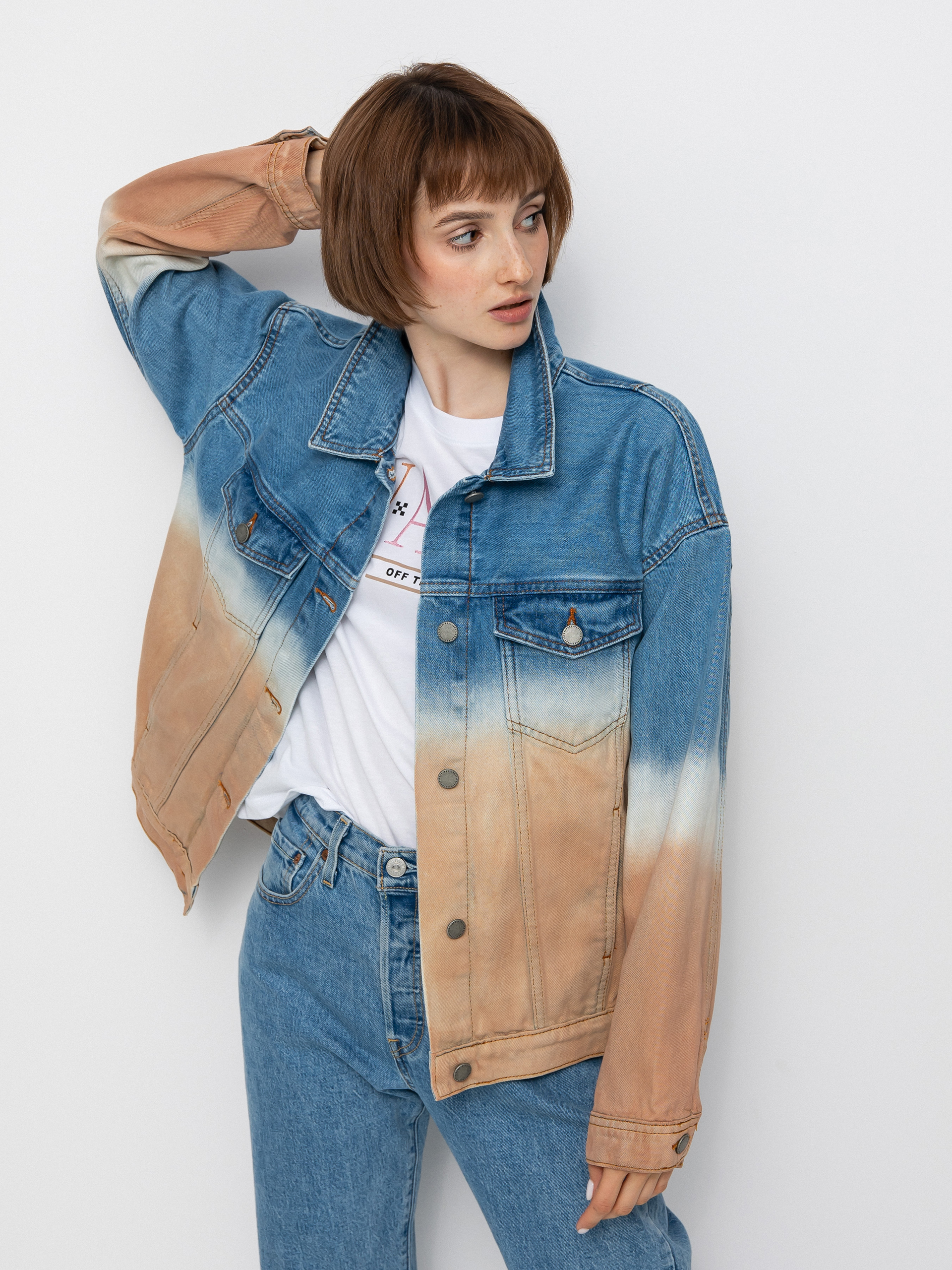 Kurtka Roxy Sun Dipped Wmn (cool blue toast denim degreade)