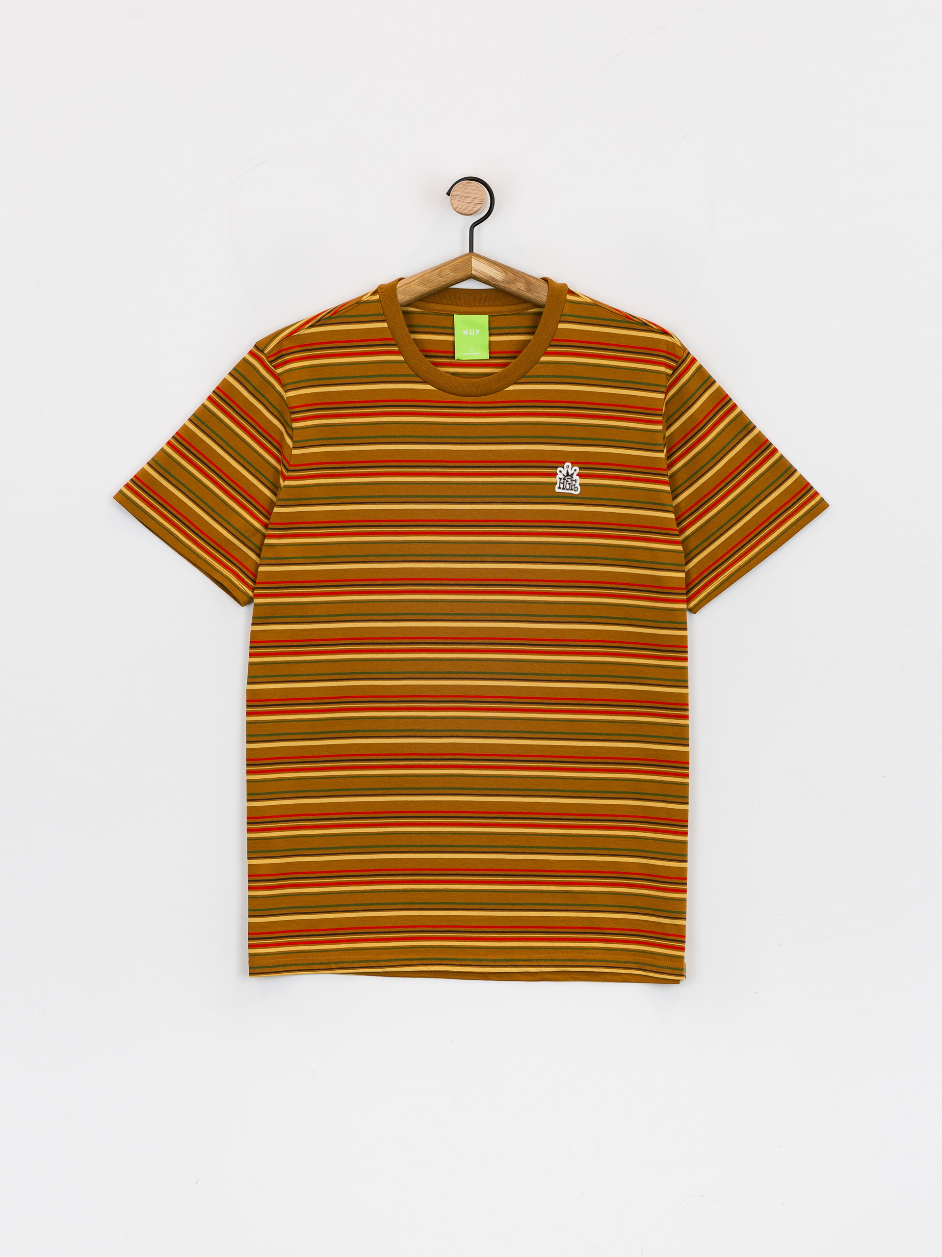 T-shirt HUF Cooper Stripe (burnt orange)