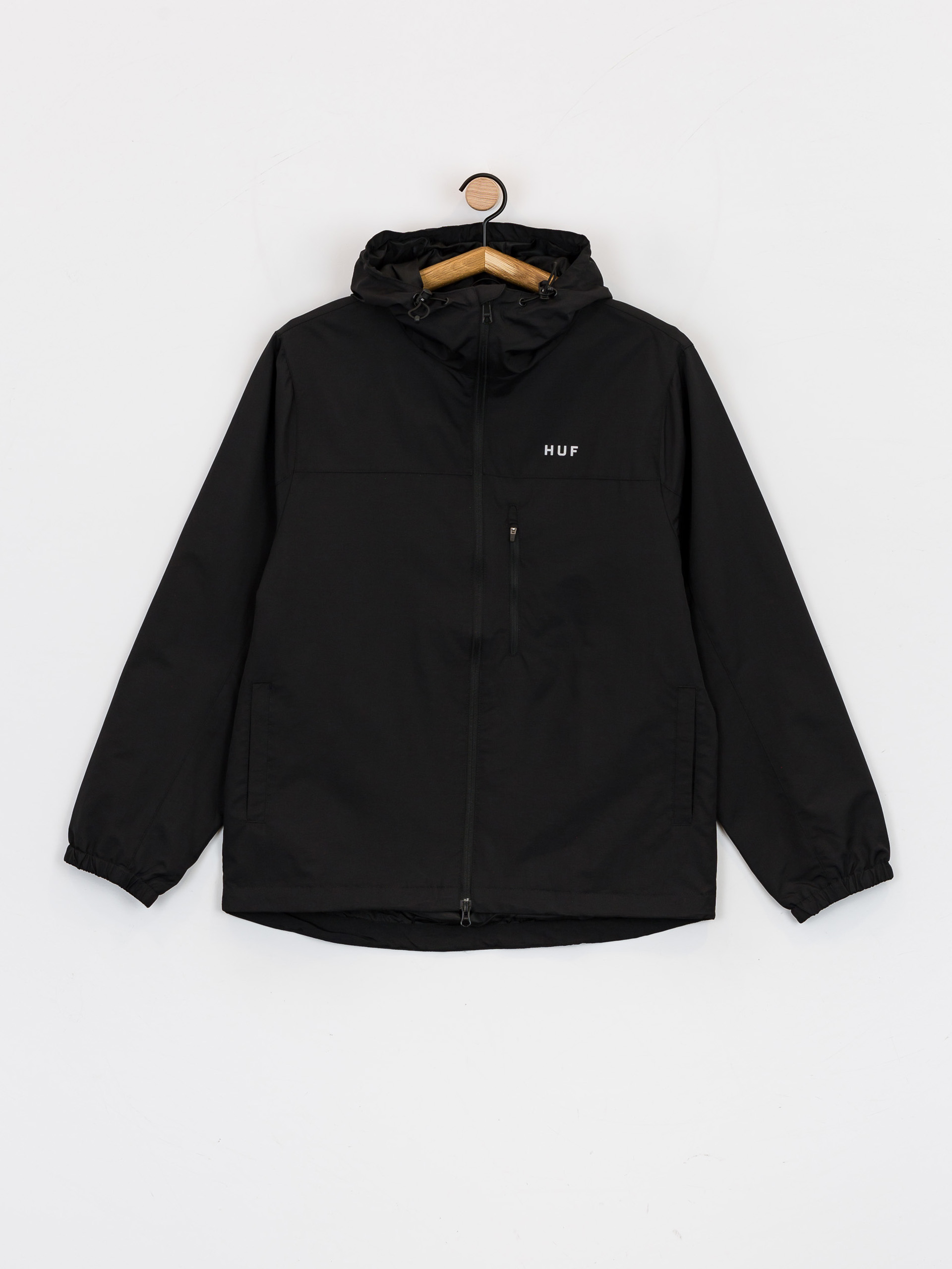 Kurtka HUF Essentials Zip Standard Shell (black)