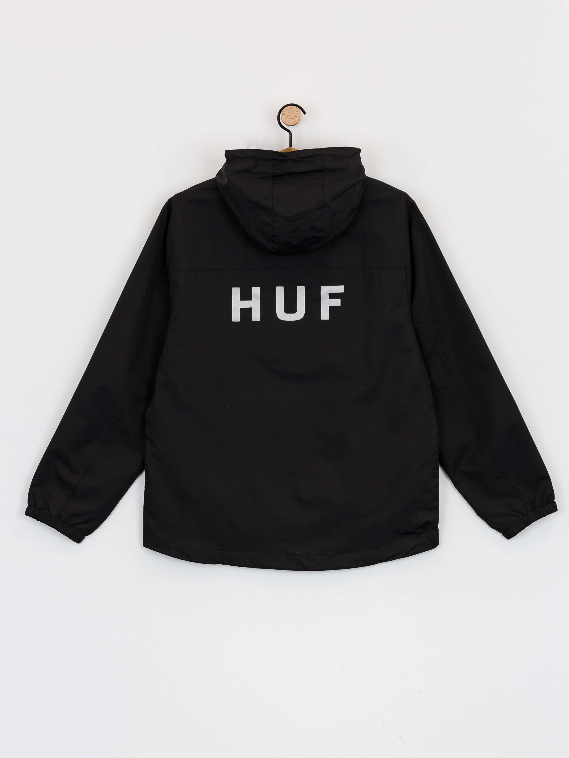 Kurtka HUF Essentials Zip Standard Shell - czarny (black)
