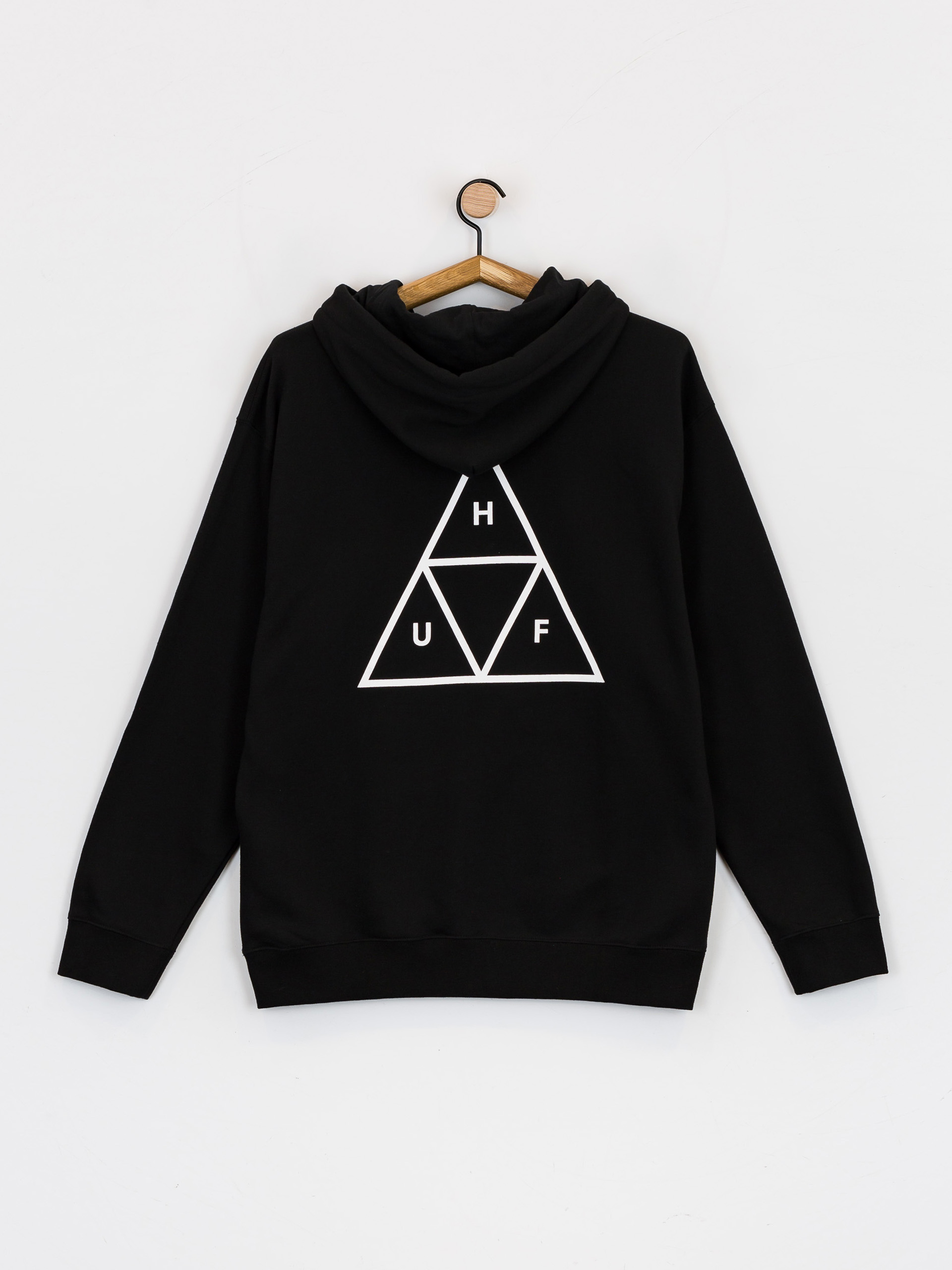 Bluza z kapturem HUF Essentials Triple Triangle HD (black)