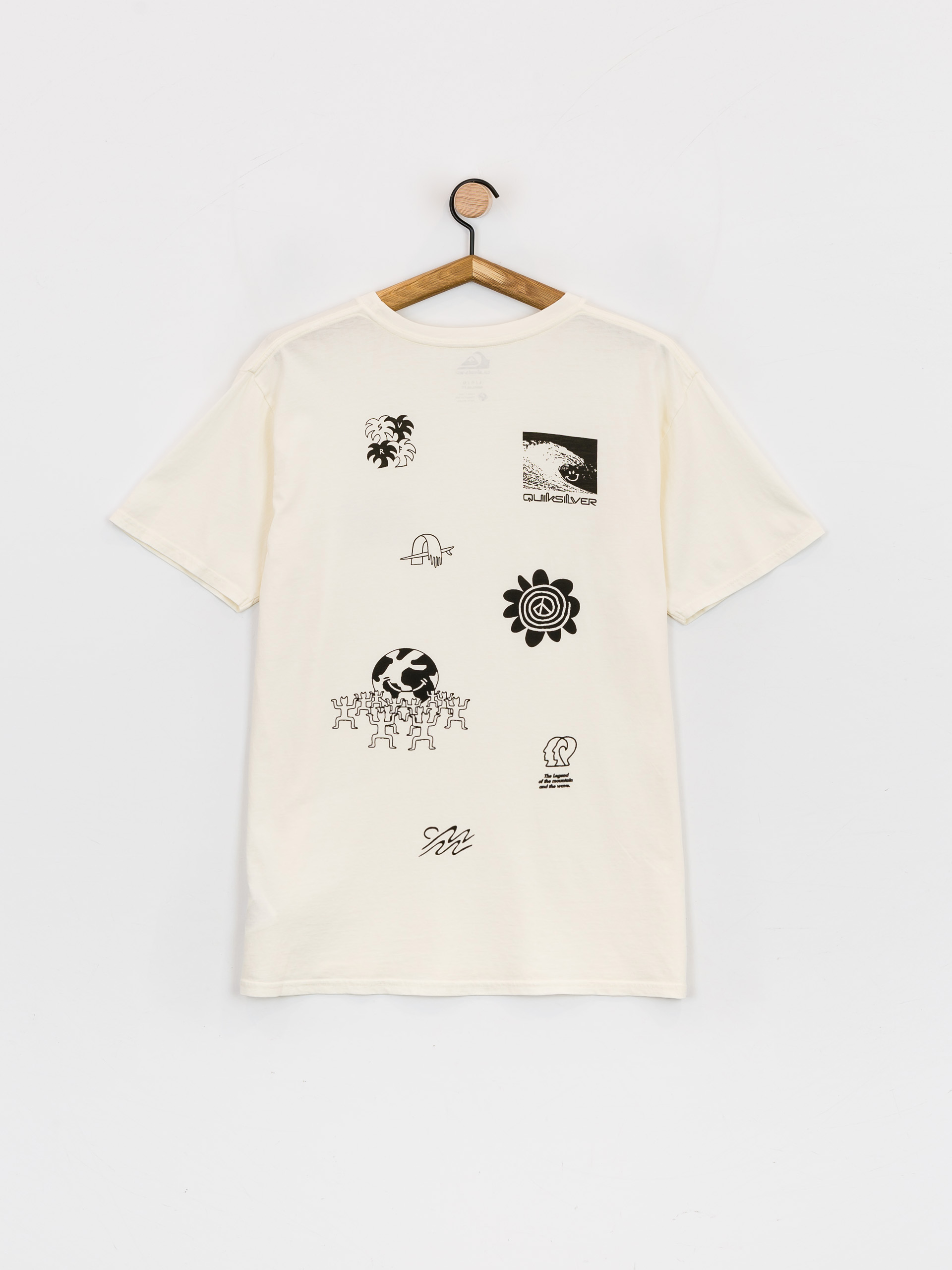 T-shirt Quiksilver Surf Legends (antique white)