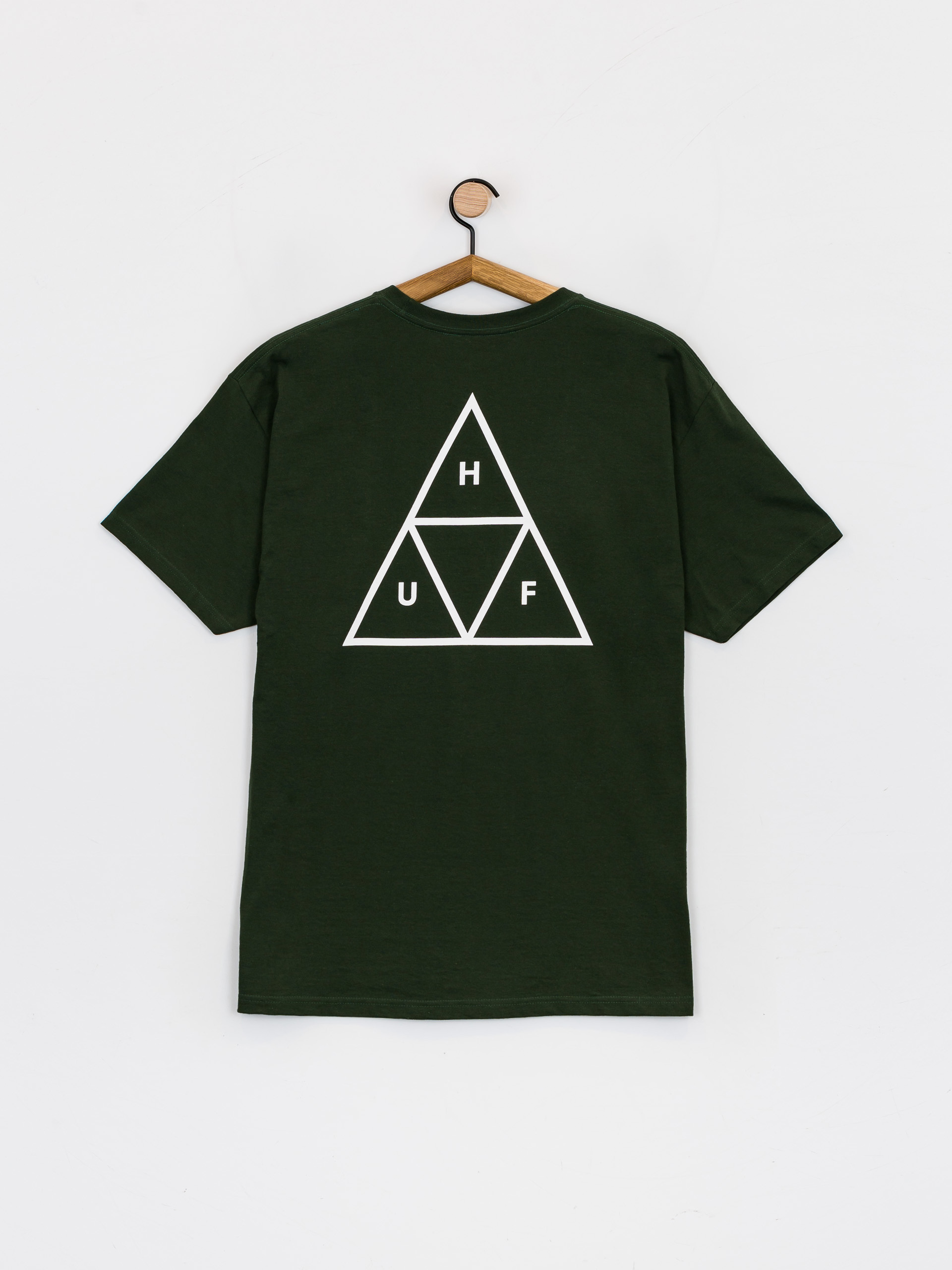 T-shirt HUF Essentials Triple Triangle (forest green)