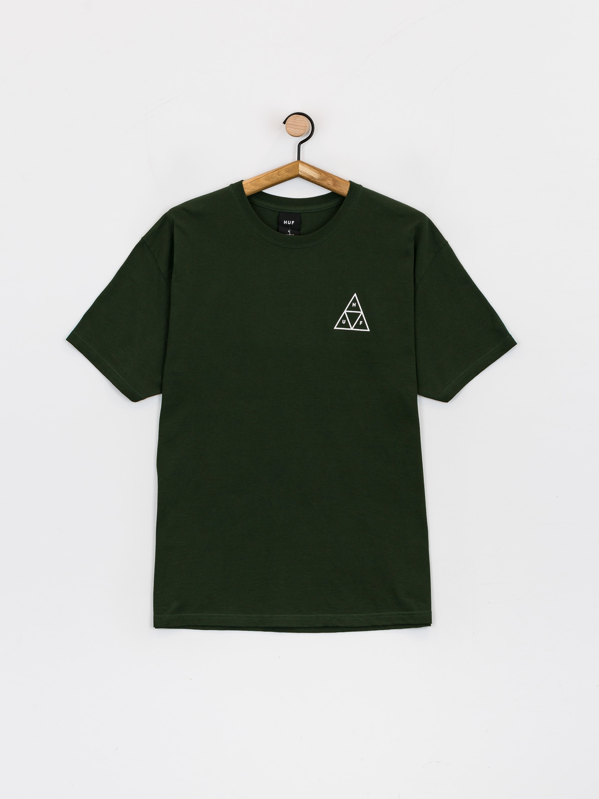 T-shirt HUF Essentials Triple Triangle (forest green)