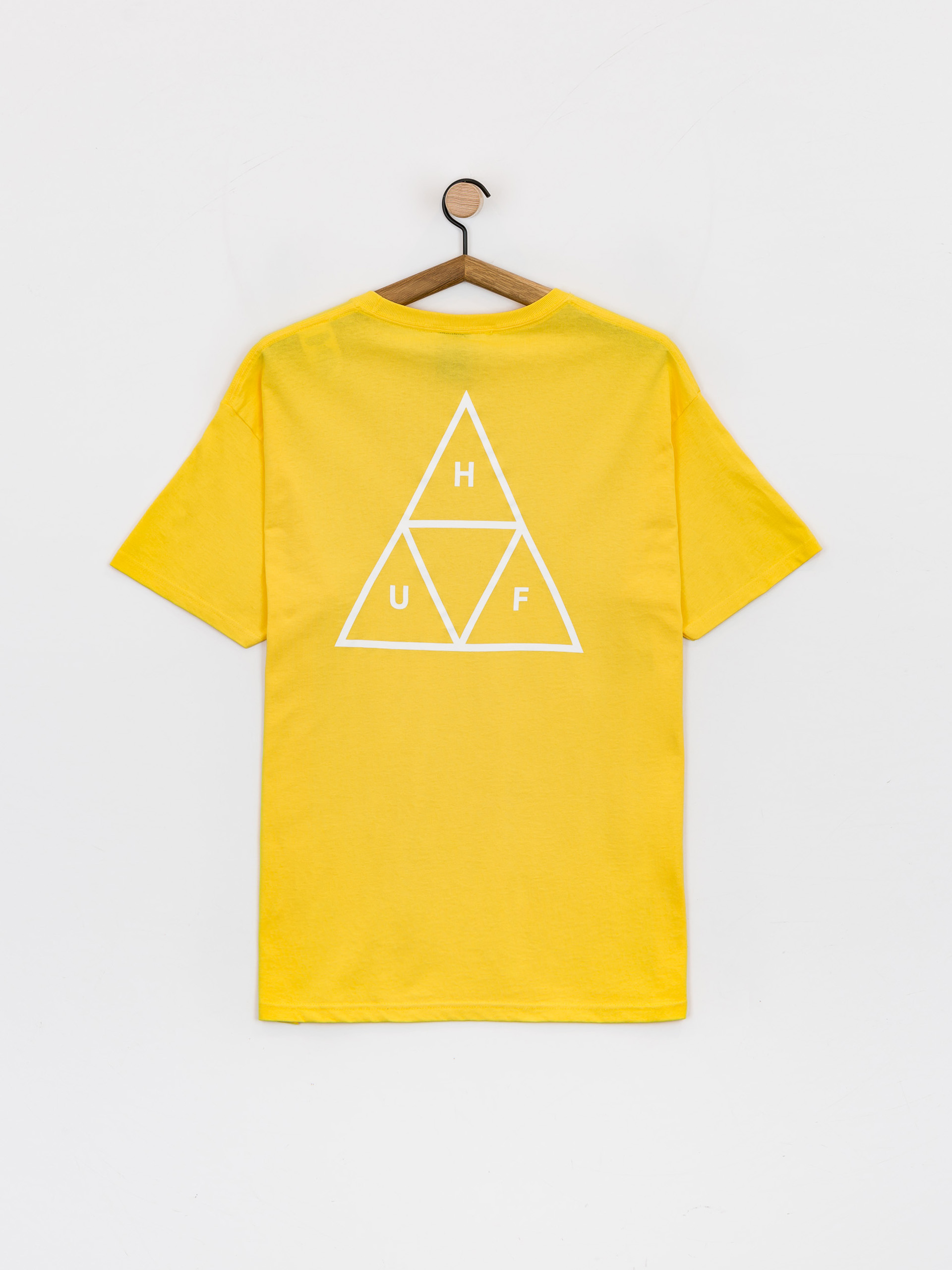T-shirt HUF Essentials Triple Triangle (lemon yellow)