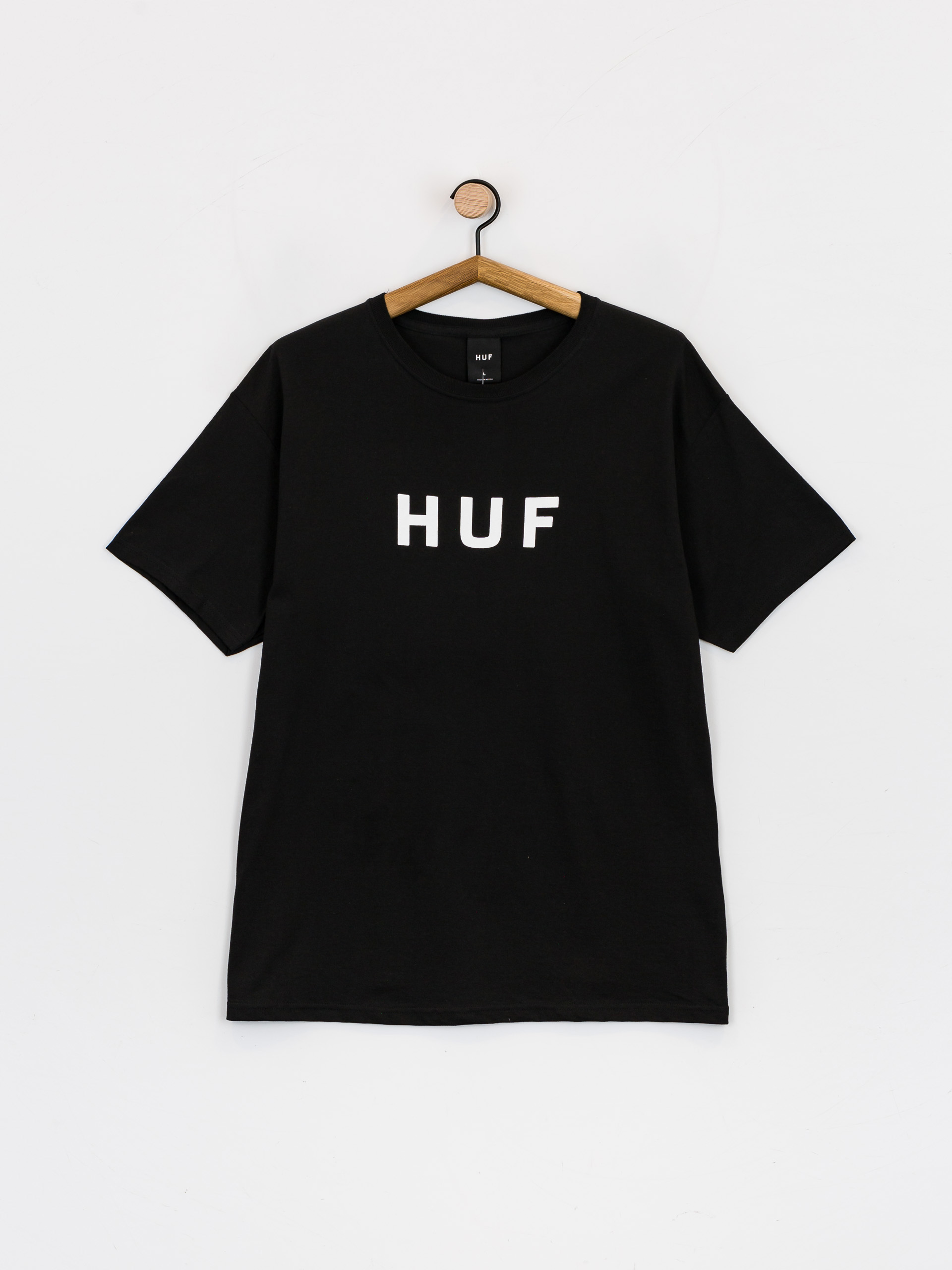 T-shirt HUF Essentials OG Logo (black)