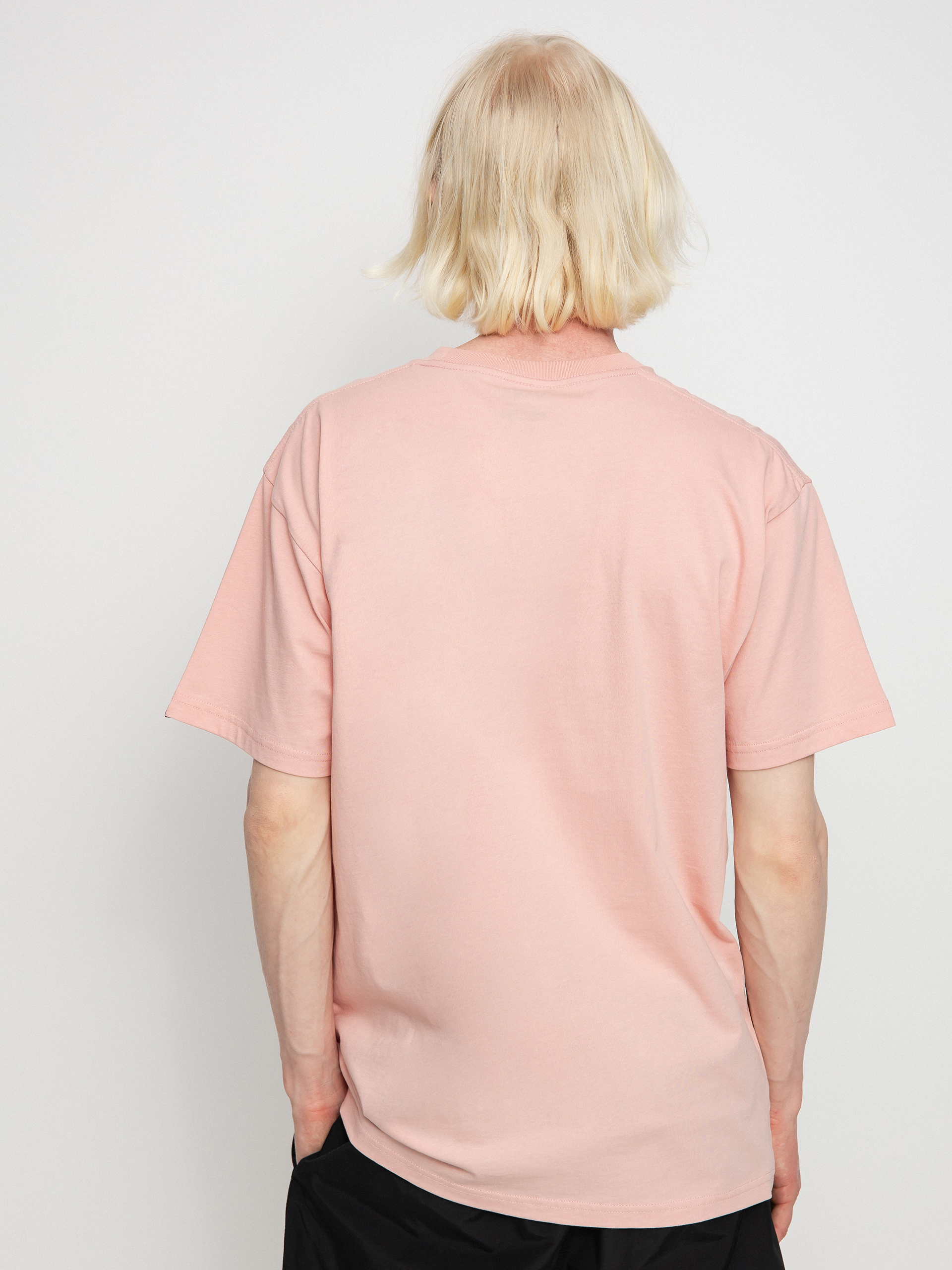 T-shirt Vans Left Chest Logo (mellow rose/black)