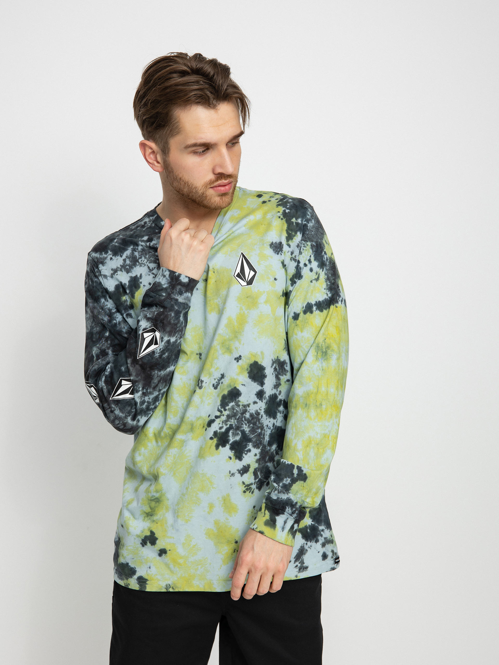 Longsleeve Volcom Iconic Dye (lime tie dye)