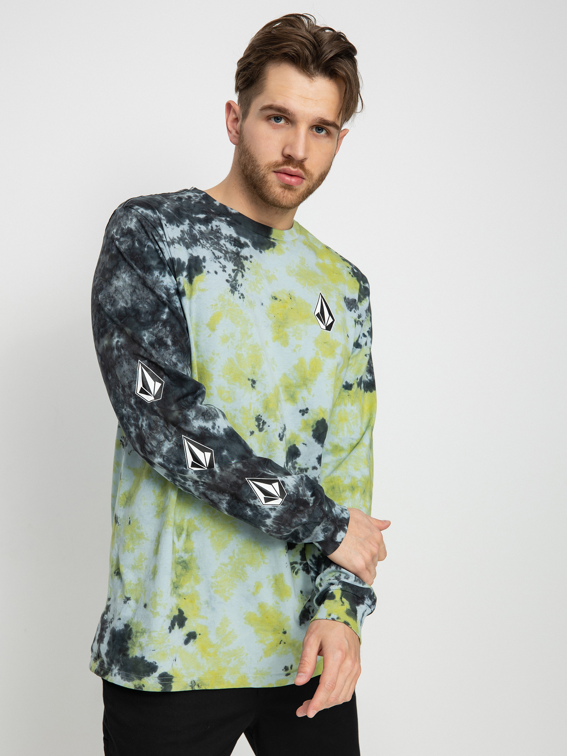 Longsleeve Volcom Iconic Dye (lime tie dye)