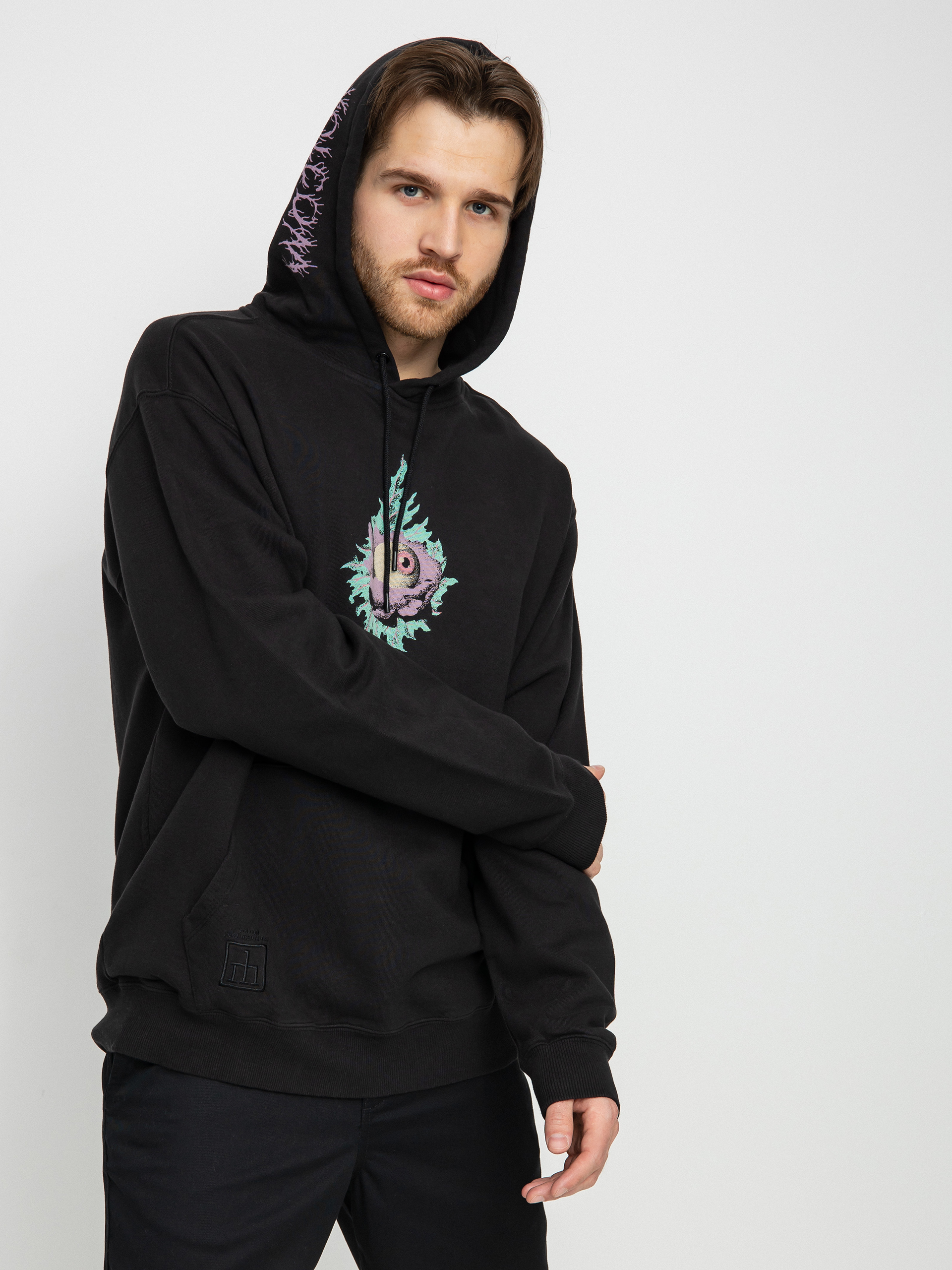 Bluza z kapturem Volcom Max Loeffler HD (black)