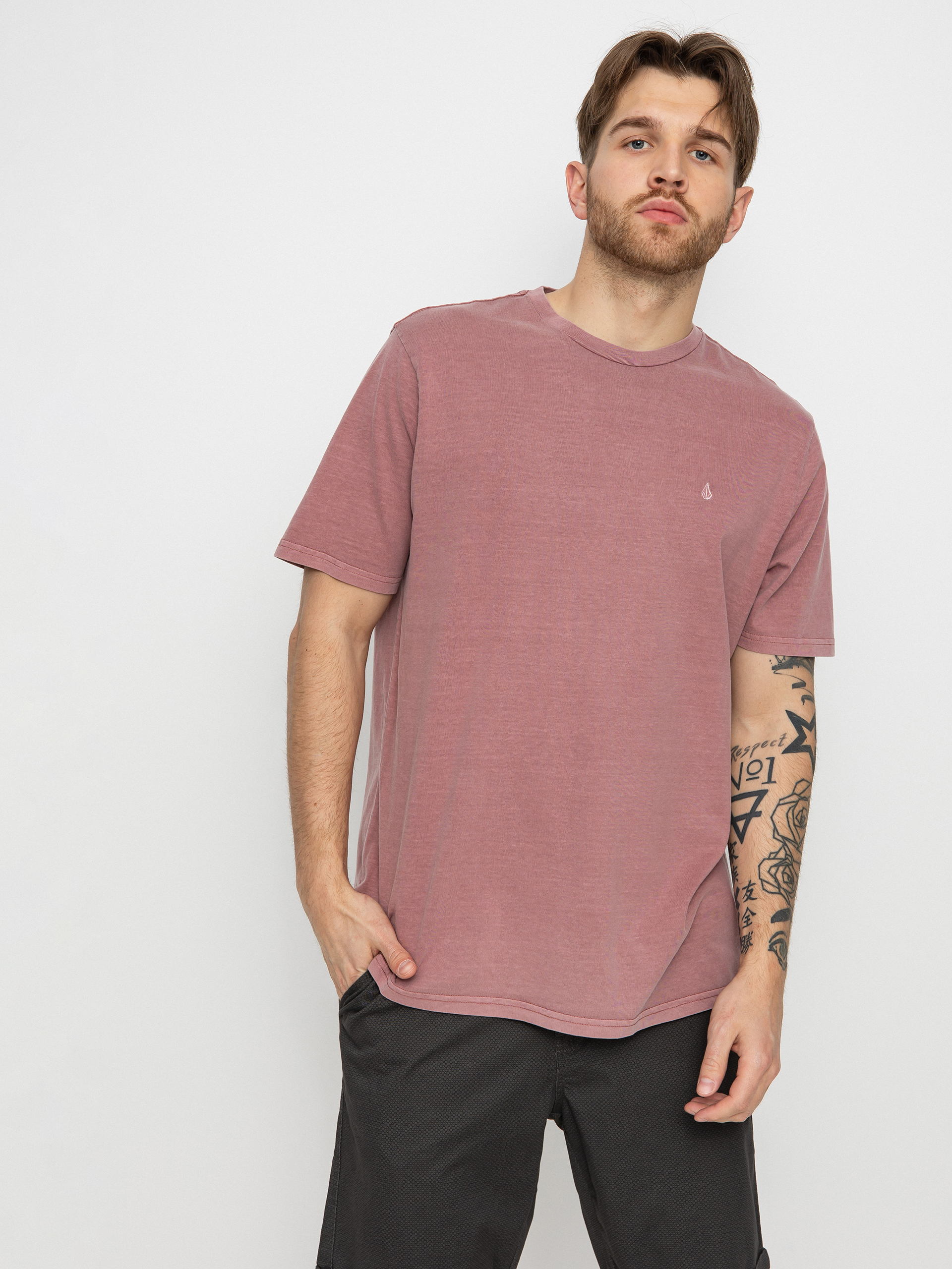 T-shirt Volcom Solid Stone Emb (rose brown)