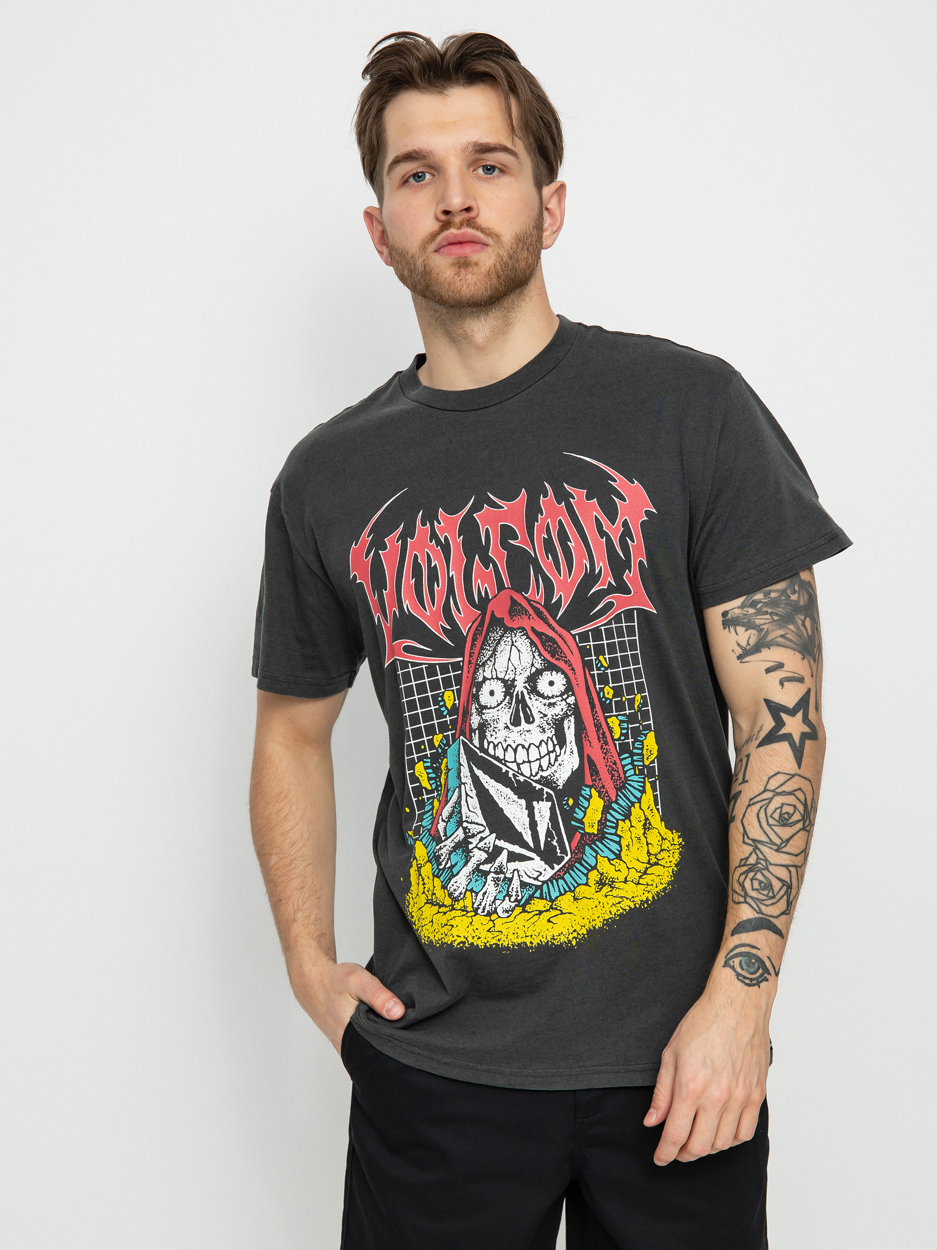 T-shirt Volcom Skate Vitals Crypt Ripper (black)