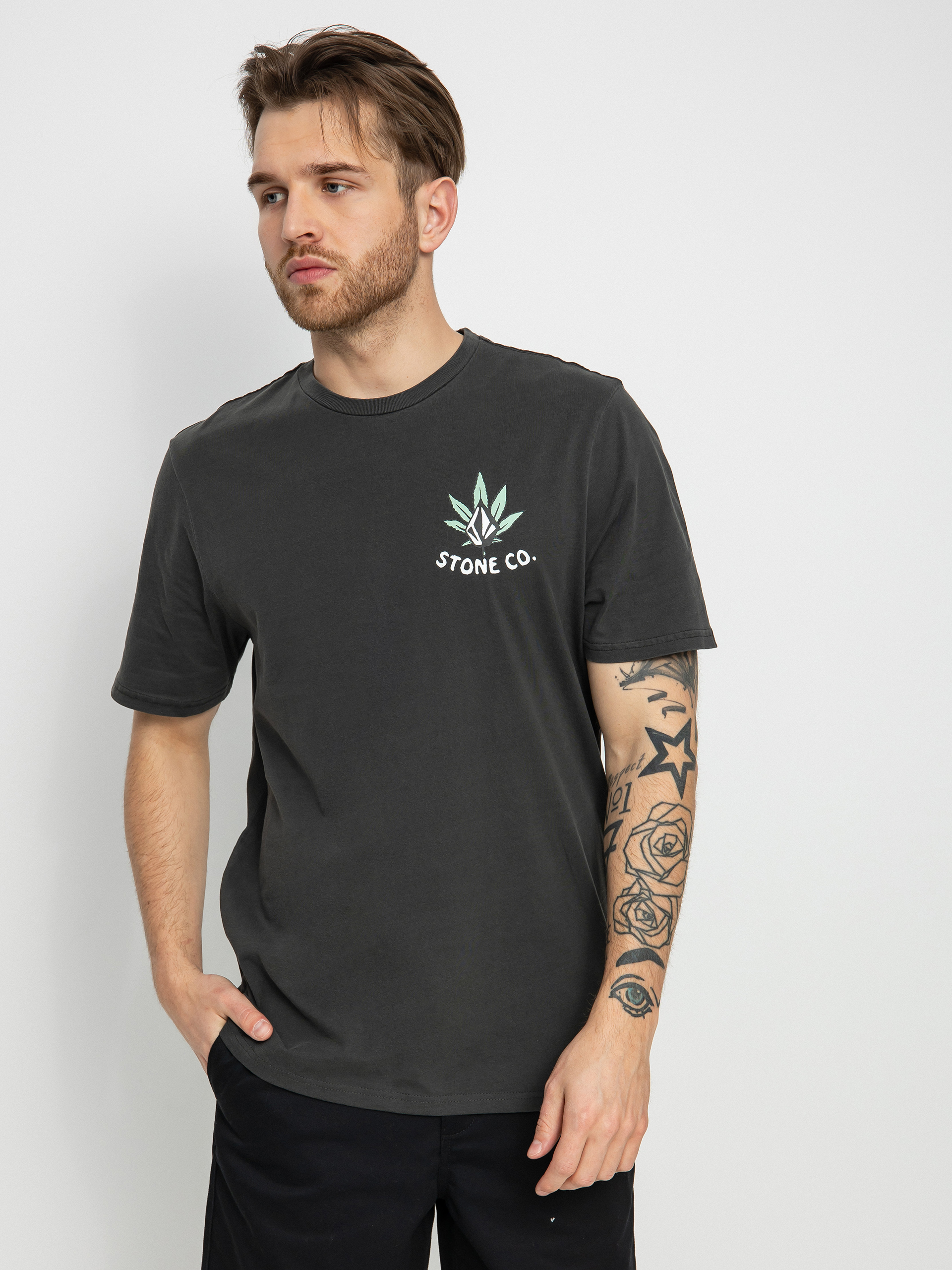 T-shirt Volcom Wakenbake Pw (black)