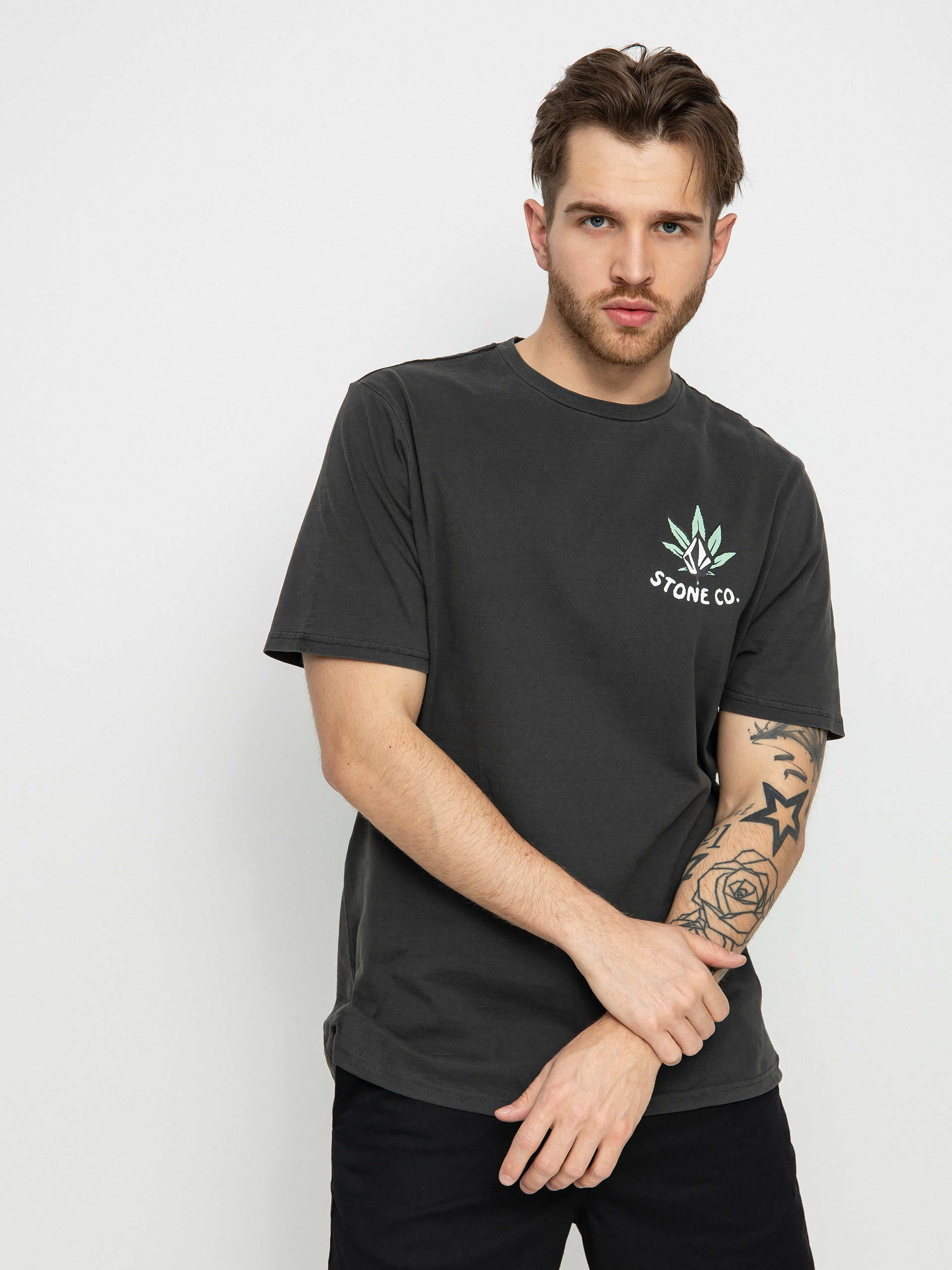 T-shirt Volcom Wakenbake Pw (black)