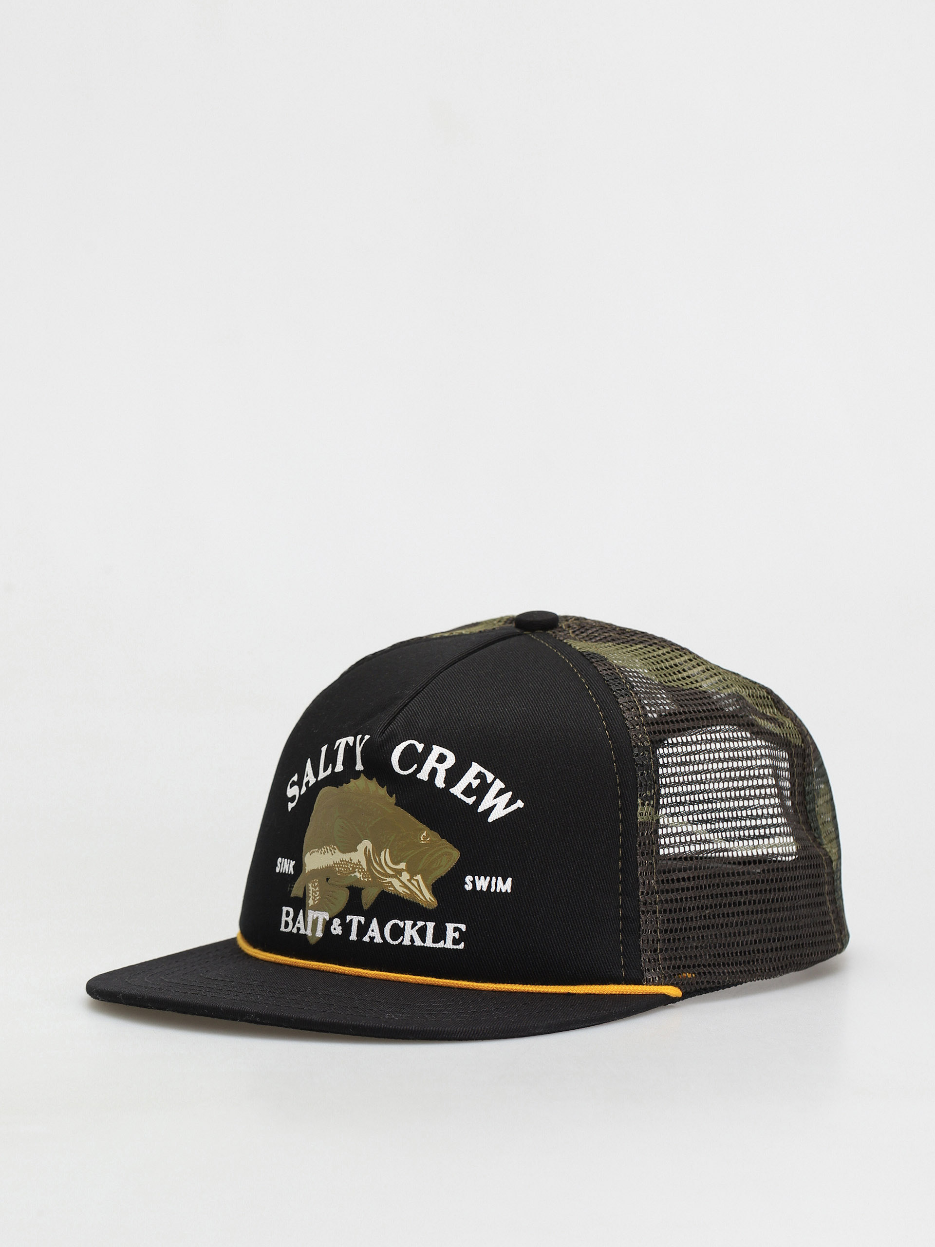 Czapka z daszkiem Salty Crew Bass Man Trucker (black camo)