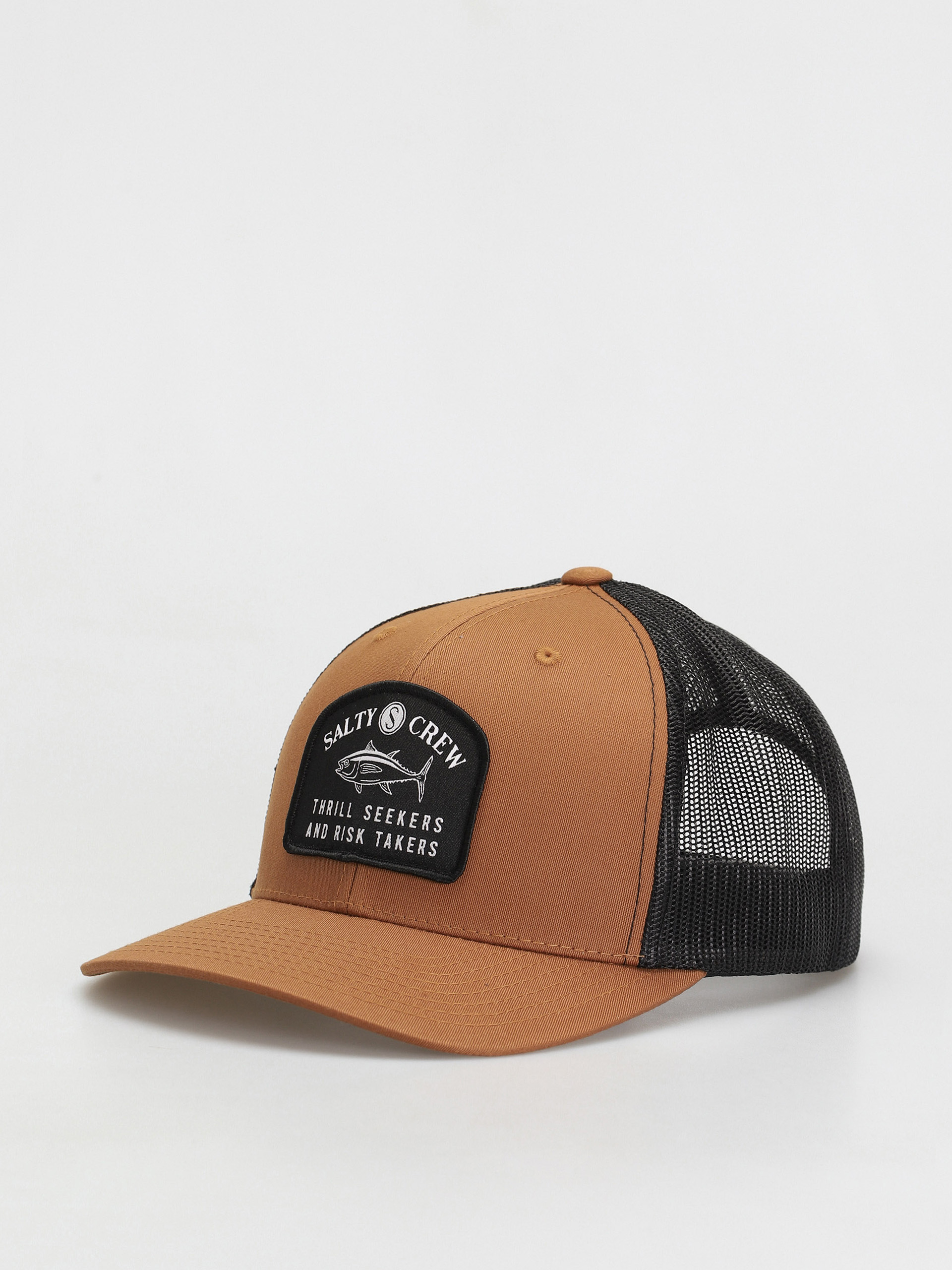 Czapka z daszkiem Salty Crew Fishmonger Retro Trucker (camel/black)