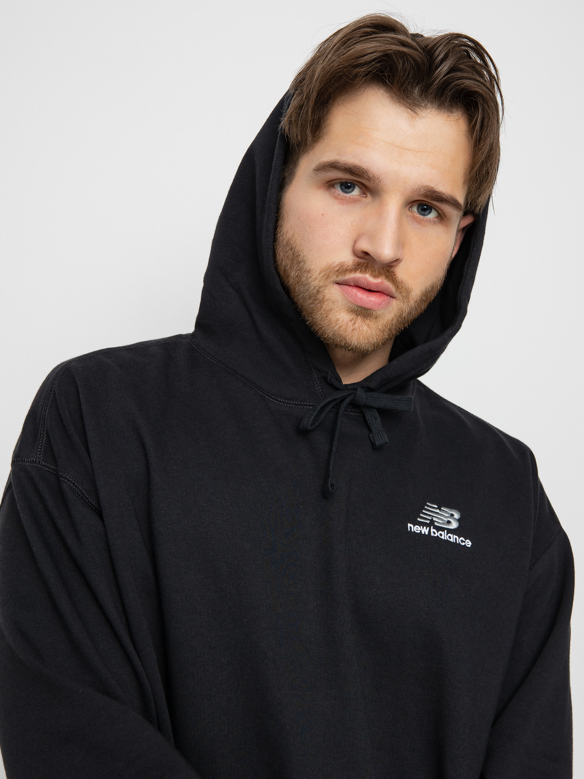 Bluza z kapturem New Balance Essentials uni ssentials HD (black)