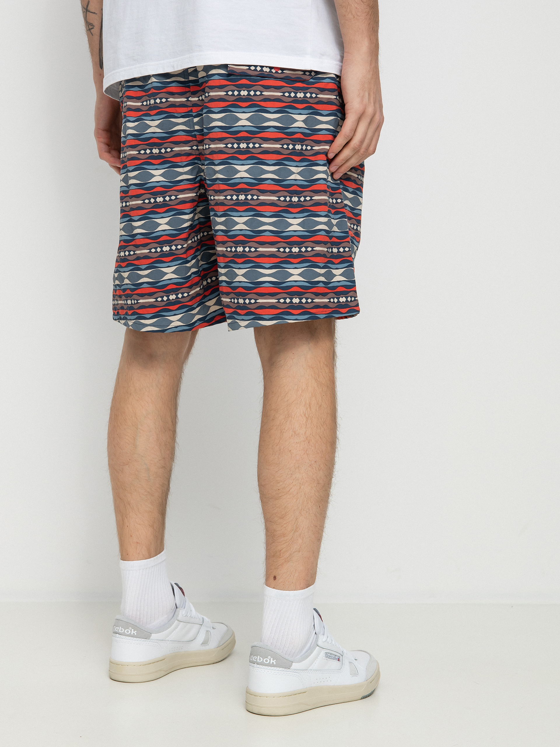 Szorty Patagonia Baggies Longs 7 in (coast highway multi sumac red)