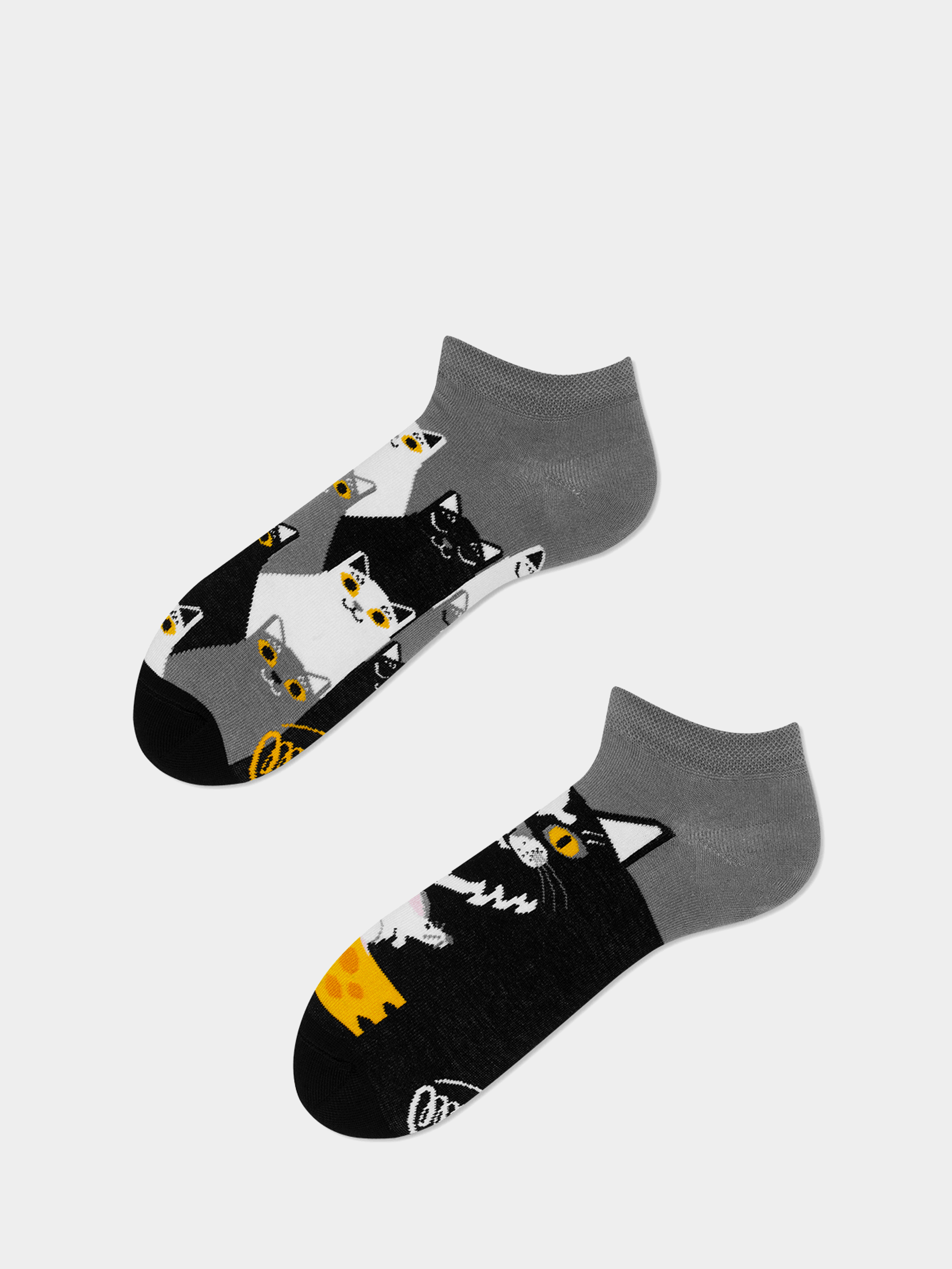 Skarpetki Many Mornings Black Cat Low (black/grey)