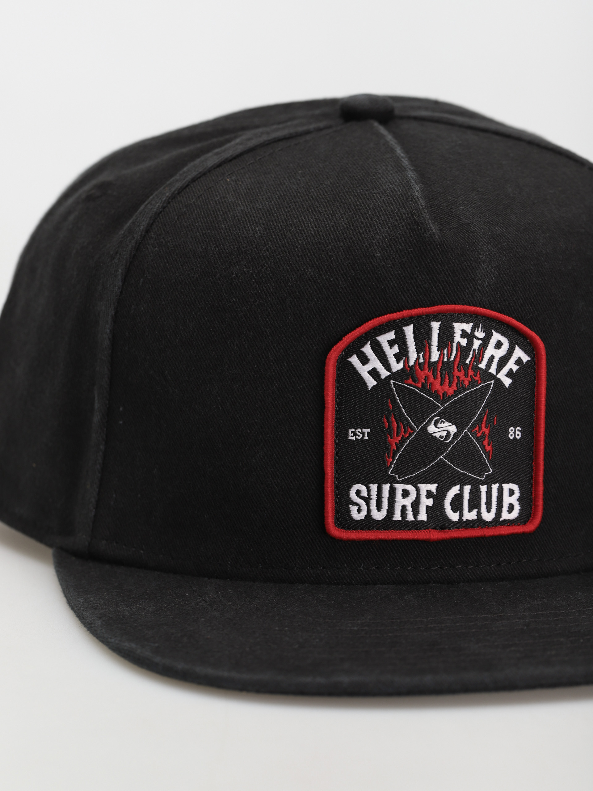 Czapka z daszkiem Quiksilver X Stranger Things Upside Down 5 Panel (black)