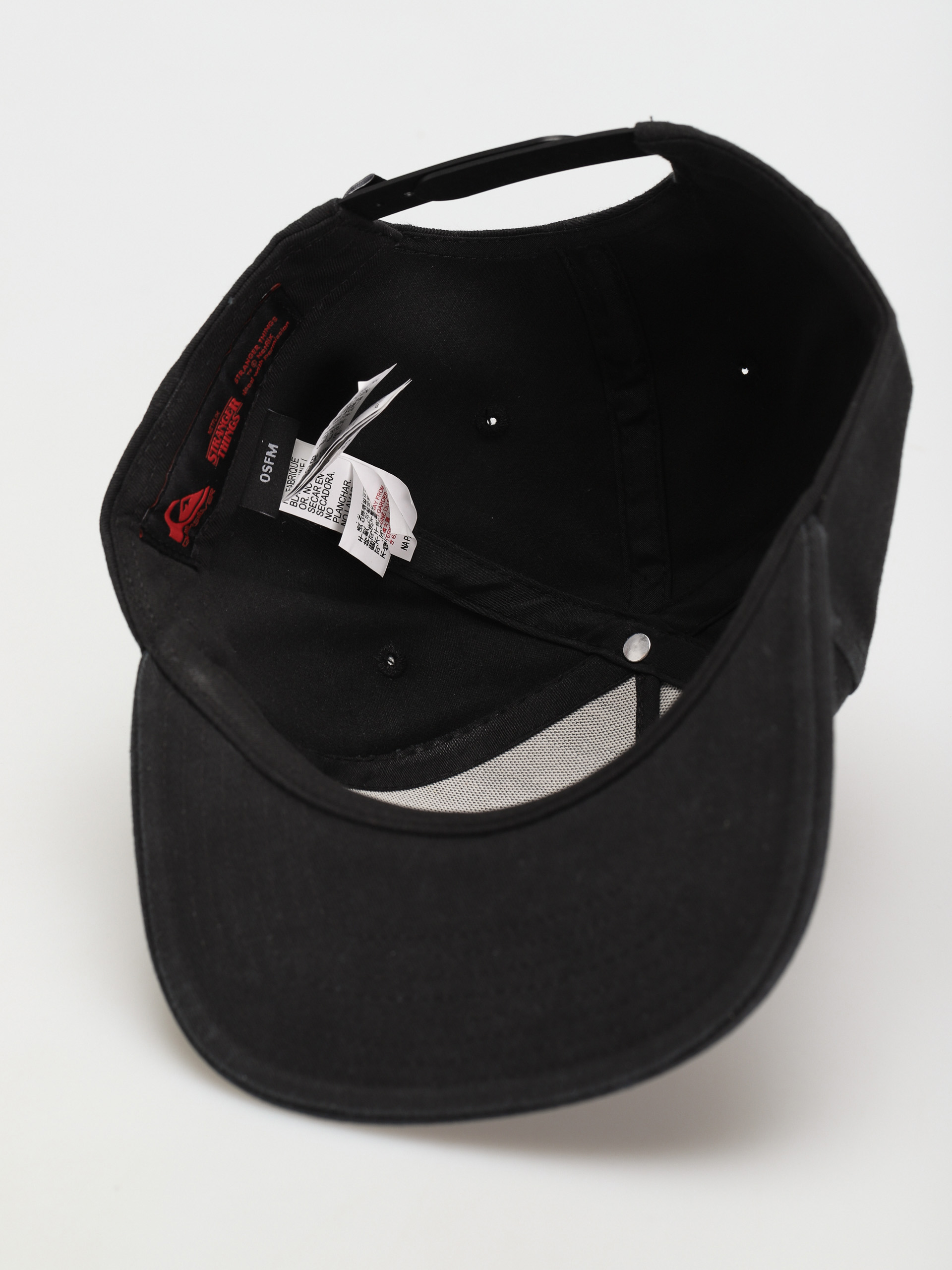 Czapka z daszkiem Quiksilver X Stranger Things Upside Down 5 Panel (black)