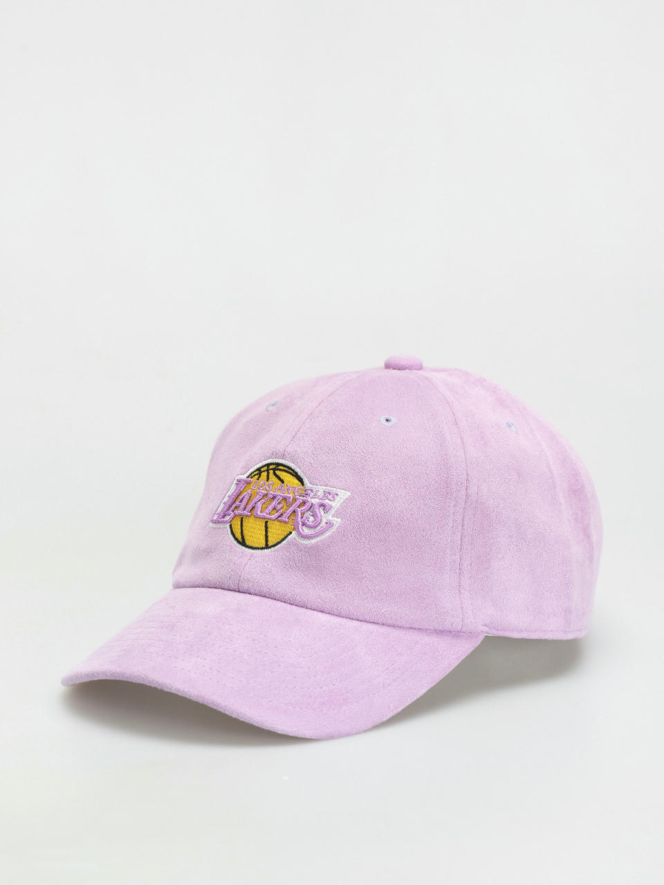 Czapka z daszkiem Mitchell & Ness Suede Dad (los angeles lakers purple)