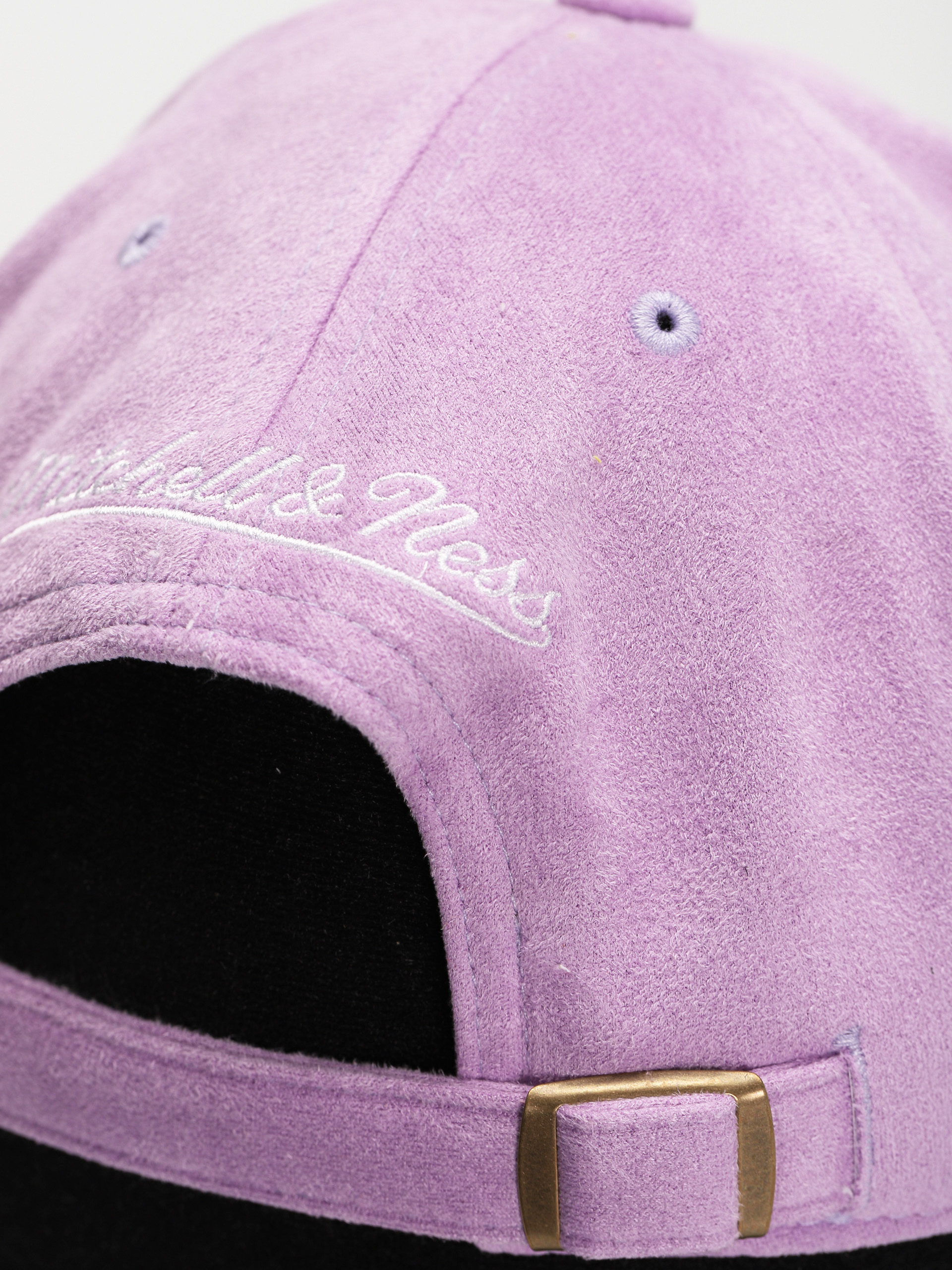Czapka z daszkiem Mitchell & Ness Suede Dad (los angeles lakers purple)