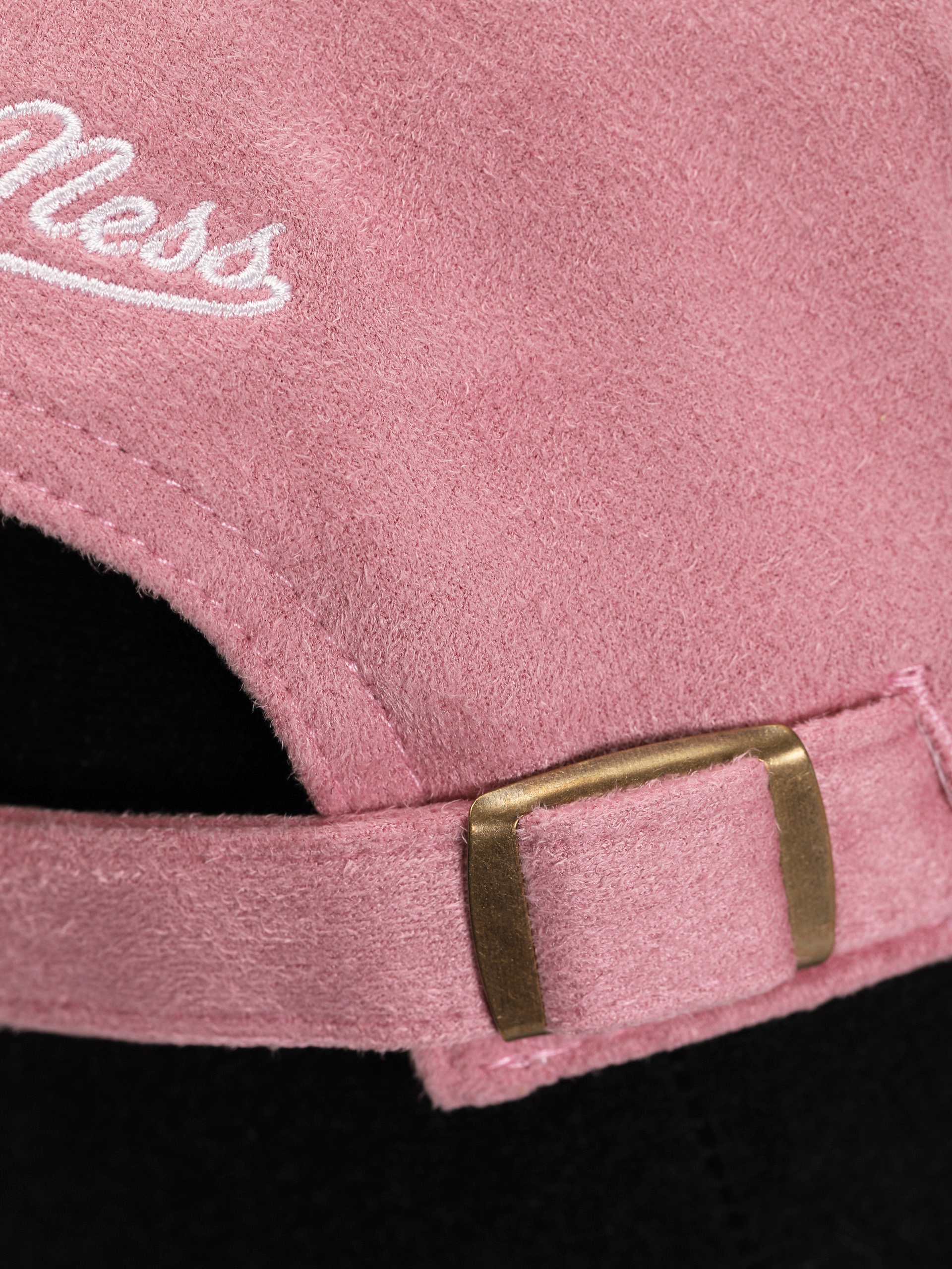 Czapka z daszkiem Mitchell & Ness Suede Dad (los angeles lakers pink)